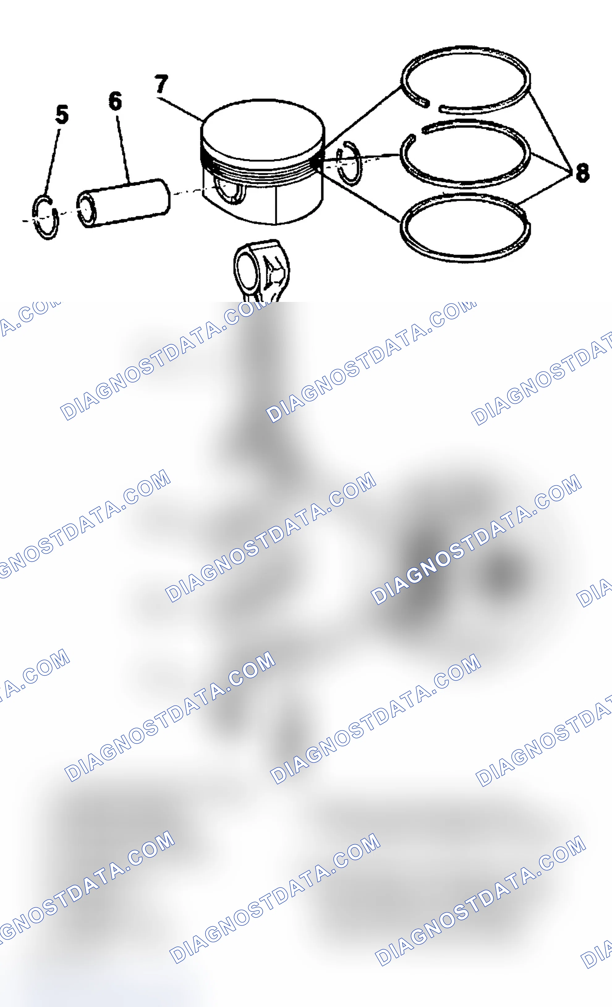 Scheme 88: Piston & Connecting Rod Assembly