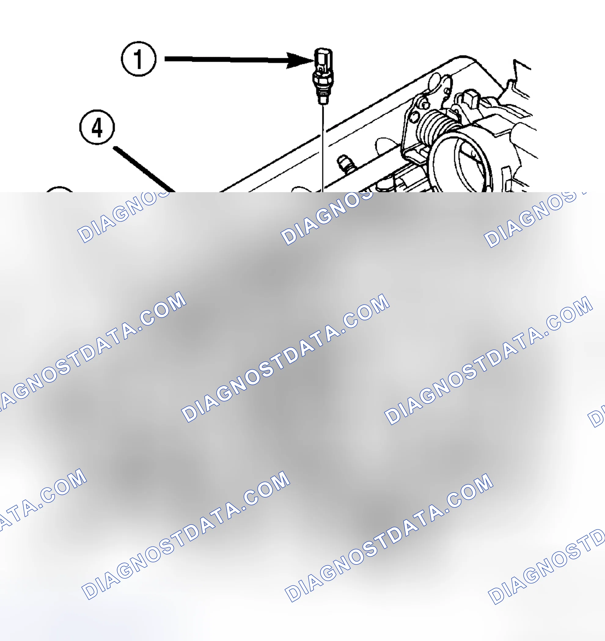 Scheme 13: ENGINE COOLANT TEMPERATURE SENSOR - INSTALLATION - 4.7L