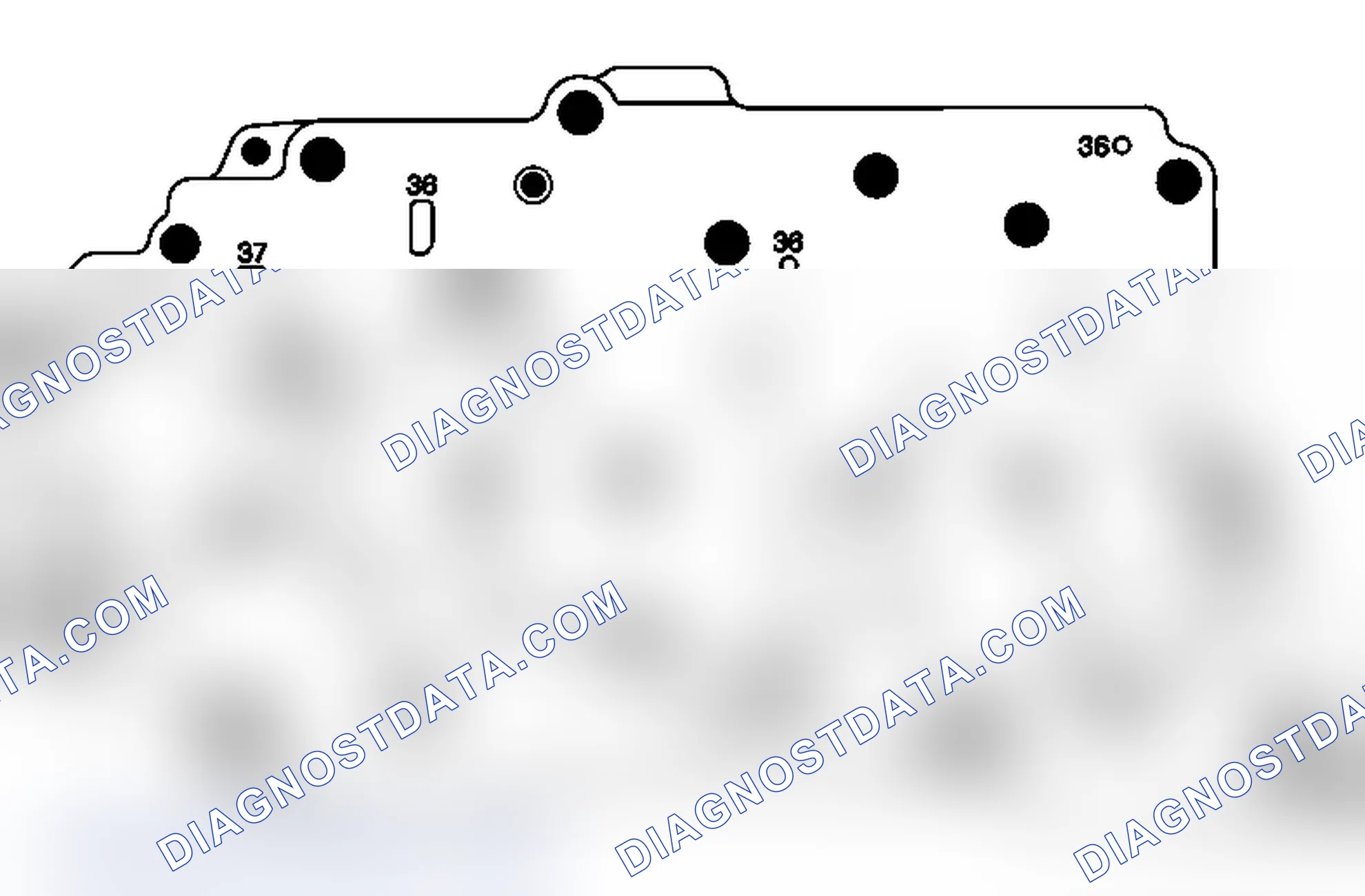 Scheme 28: Channel Plate - Control Solenoid (w/Body and TCM) Valve Assembly Side