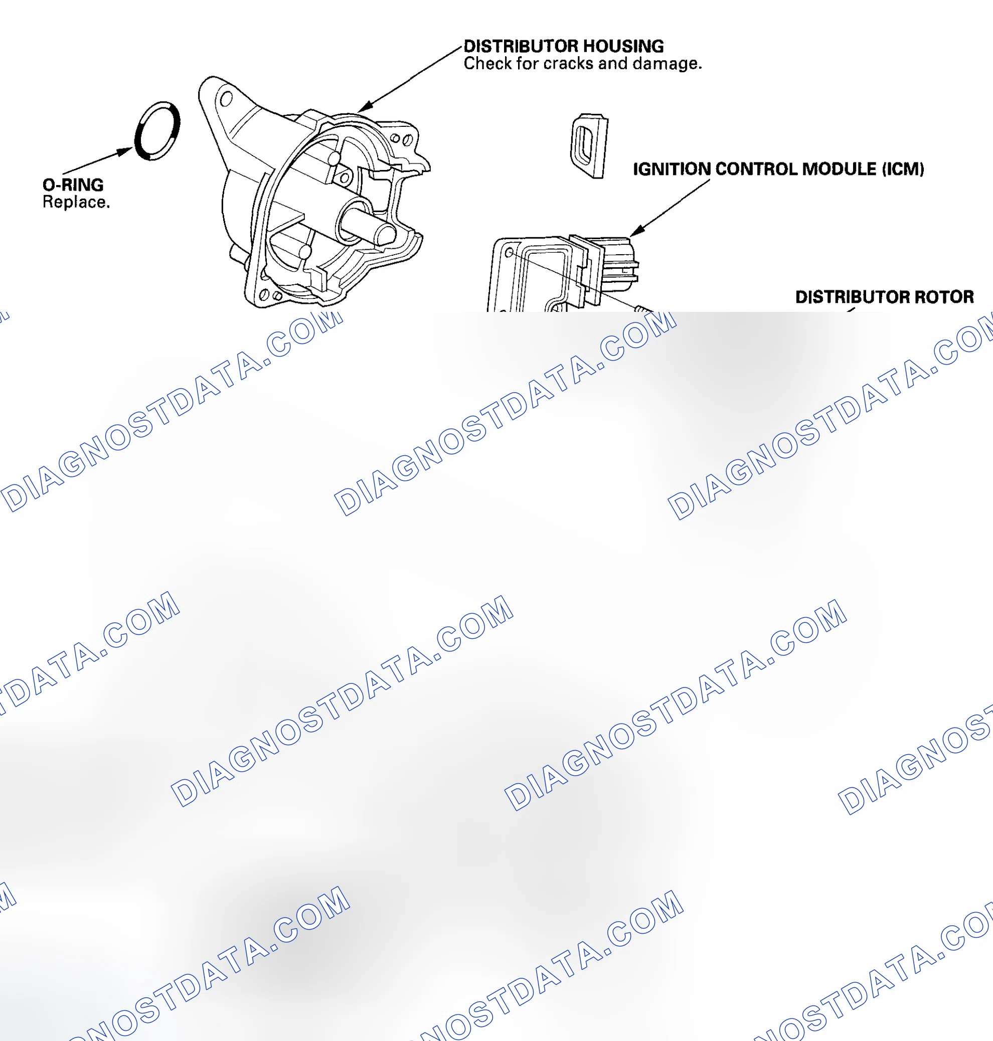 Scheme 26: Distributor Disassembly/Reassembly - '98-99 models
