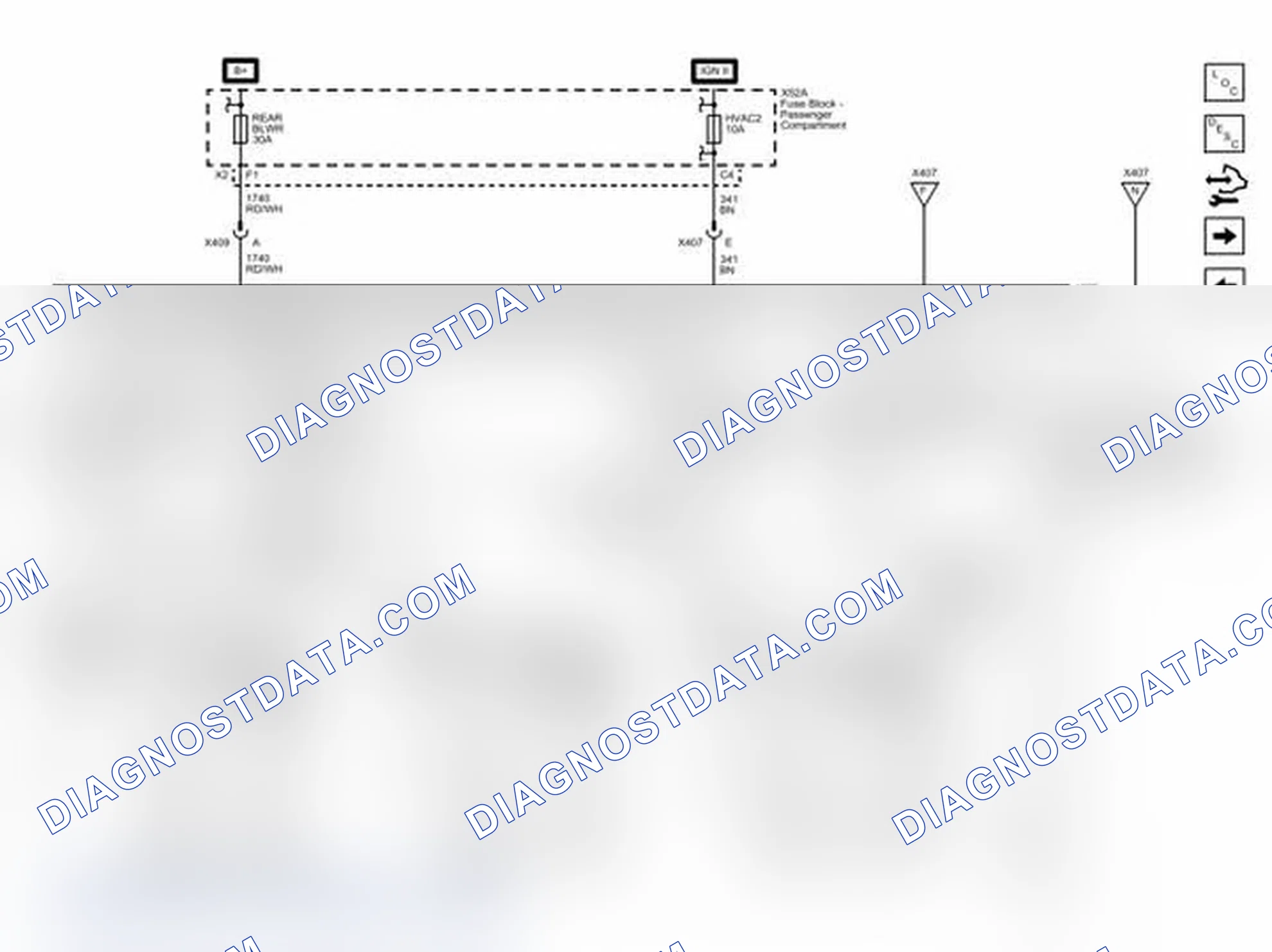 Scheme 6: Rear HVAC (C69) with Rear Auxiliary Controls - Air Delivery Controls Wiring Schematics