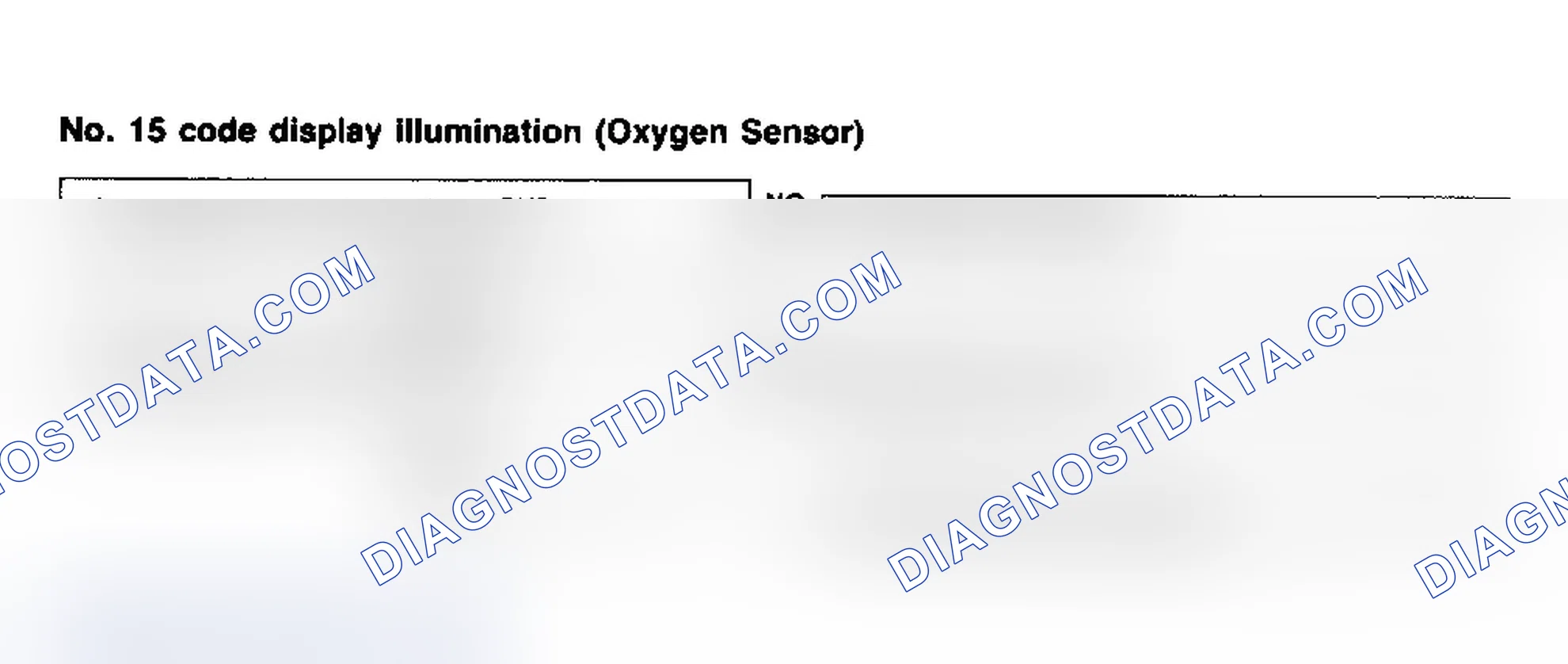 Scheme 69: Code No.15 - Oxygen Sensor