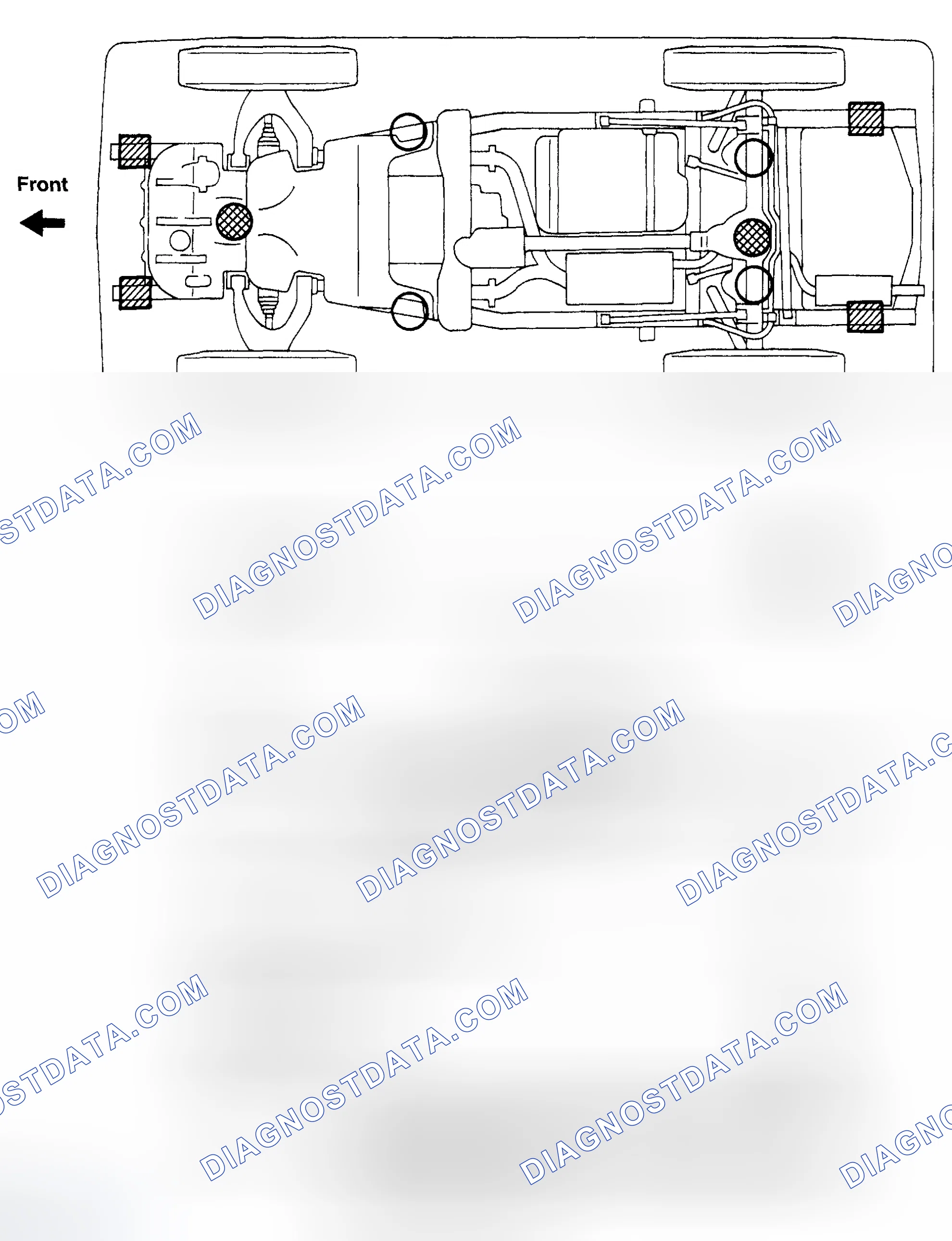 Scheme 12: VEHICLE LIFT AND SUPPORT LOCATIONS