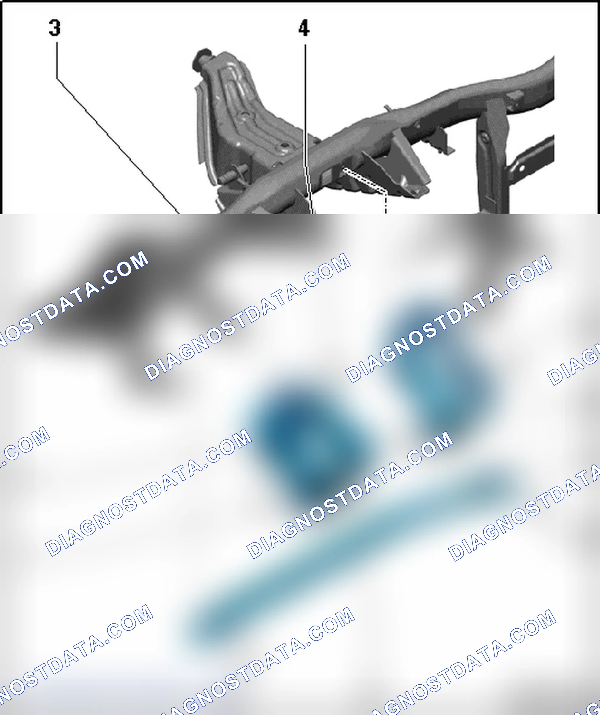 Scheme 3: DRIVER SIDE KNEE BAR ASSEMBLY OVERVIEW