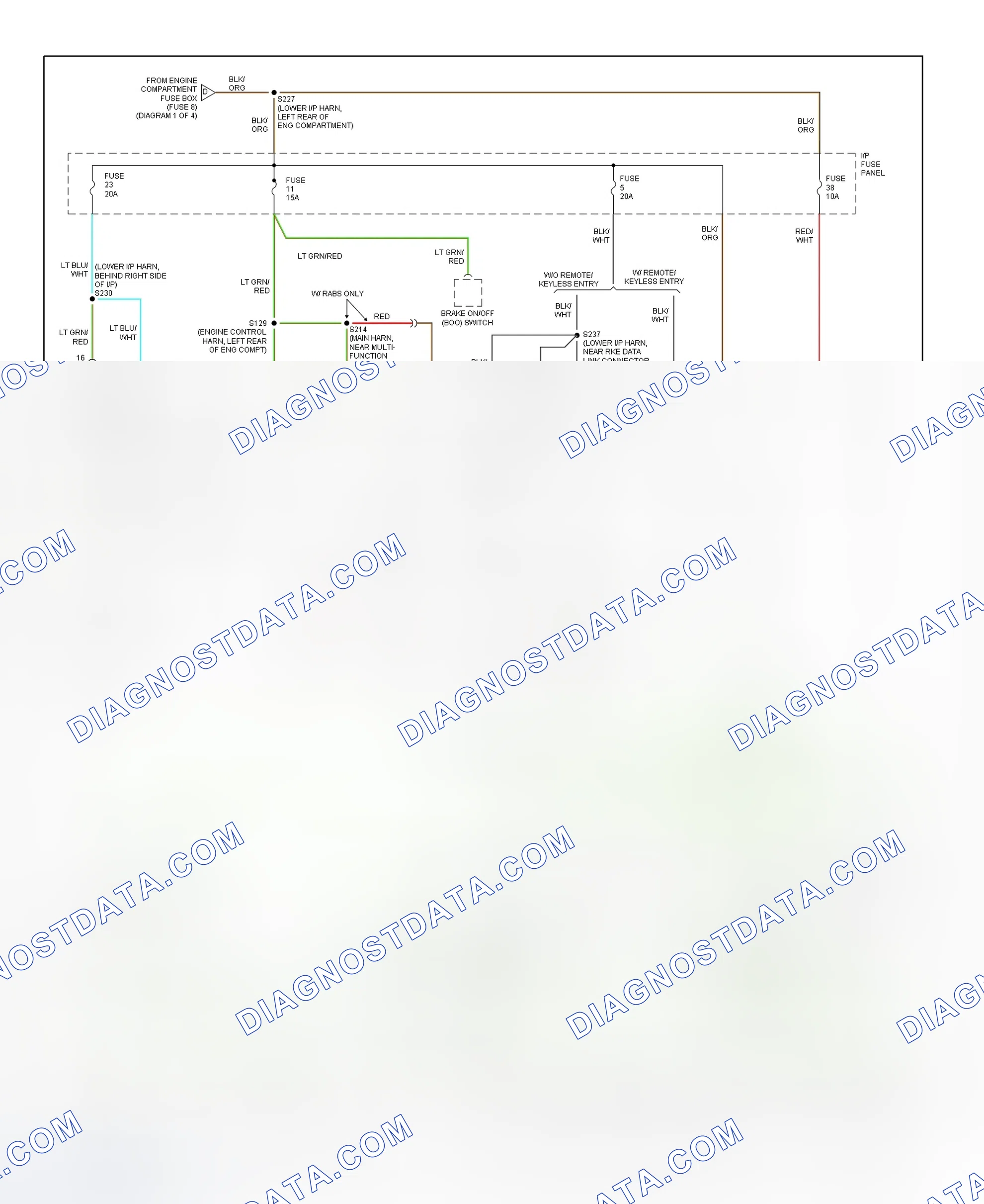Scheme 11: Power Distribution Wiring Diagram (2 Of 4)