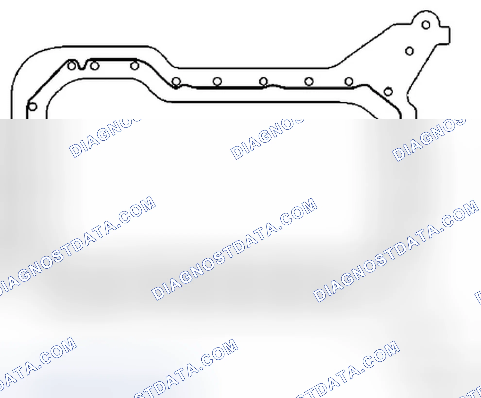 Scheme 305: Identifying Sealant Application Area On Upper Section Of Oil Pan - Engines 112.912/913/946/949/951/955/961/973/976