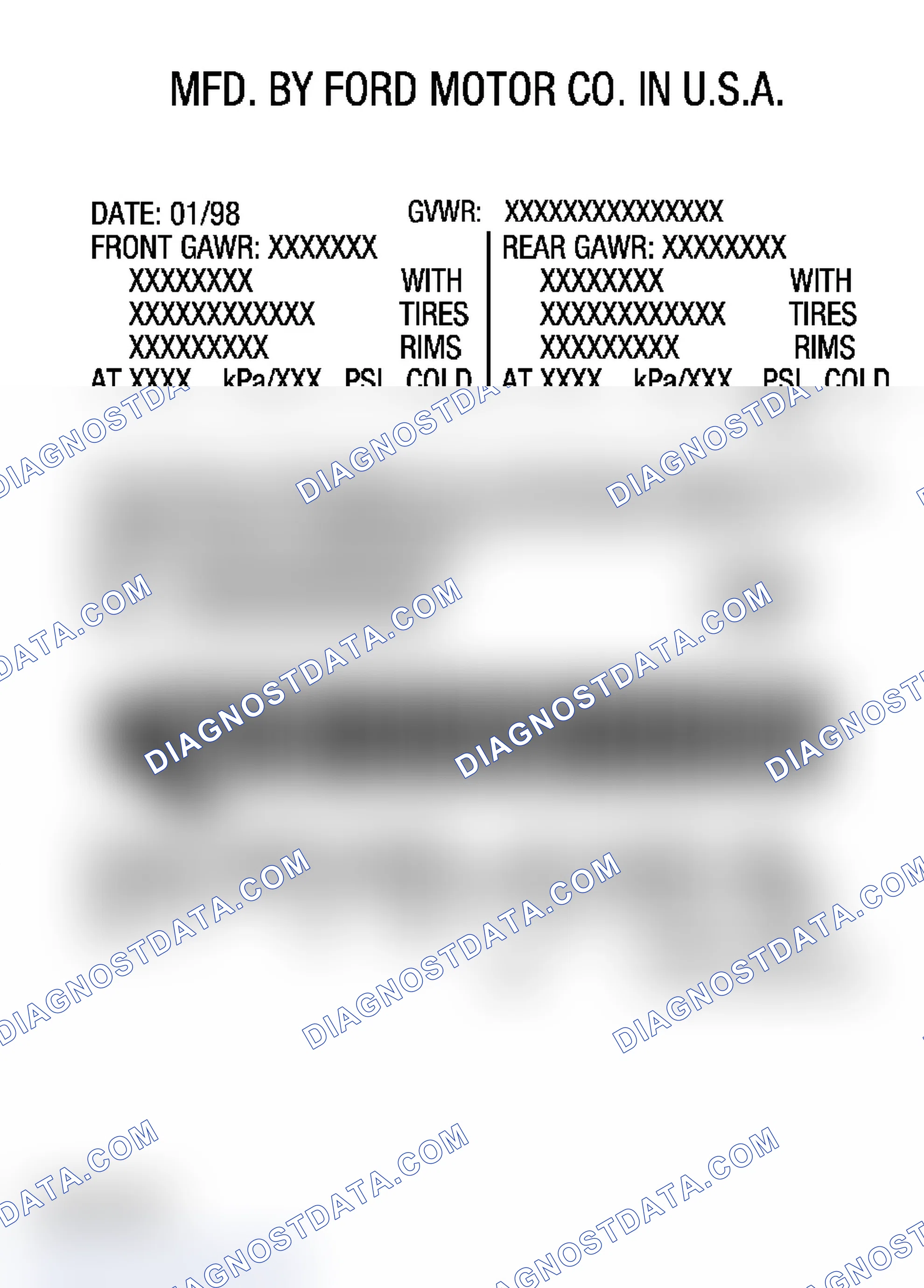 Scheme 33: Paint Codes - Ford Freestyle
