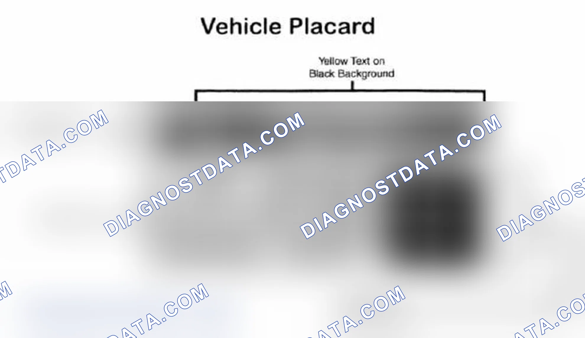 Scheme 28: Vehicle Tire Placard - Typical