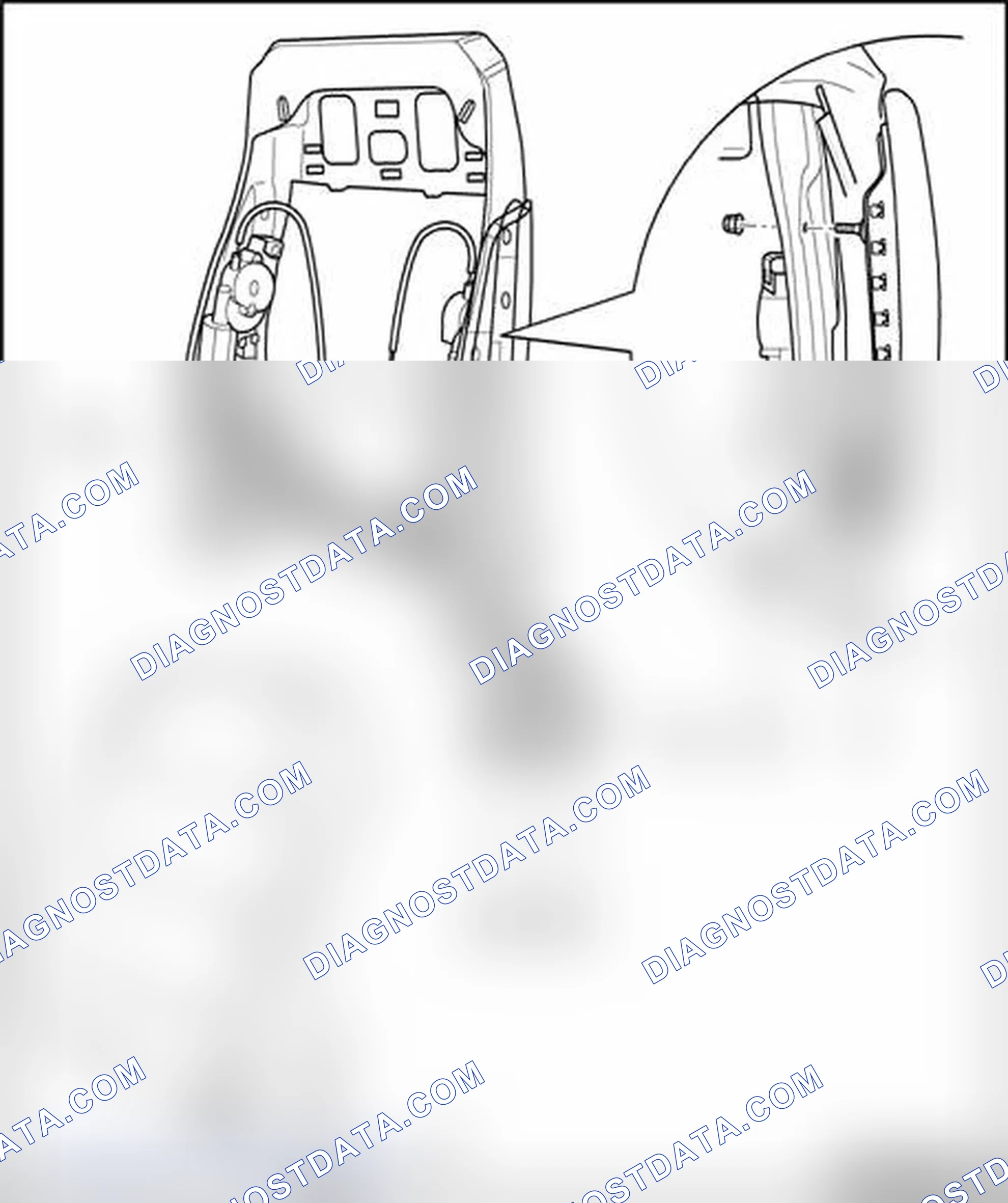 Scheme 244: Backrest wiring assignment