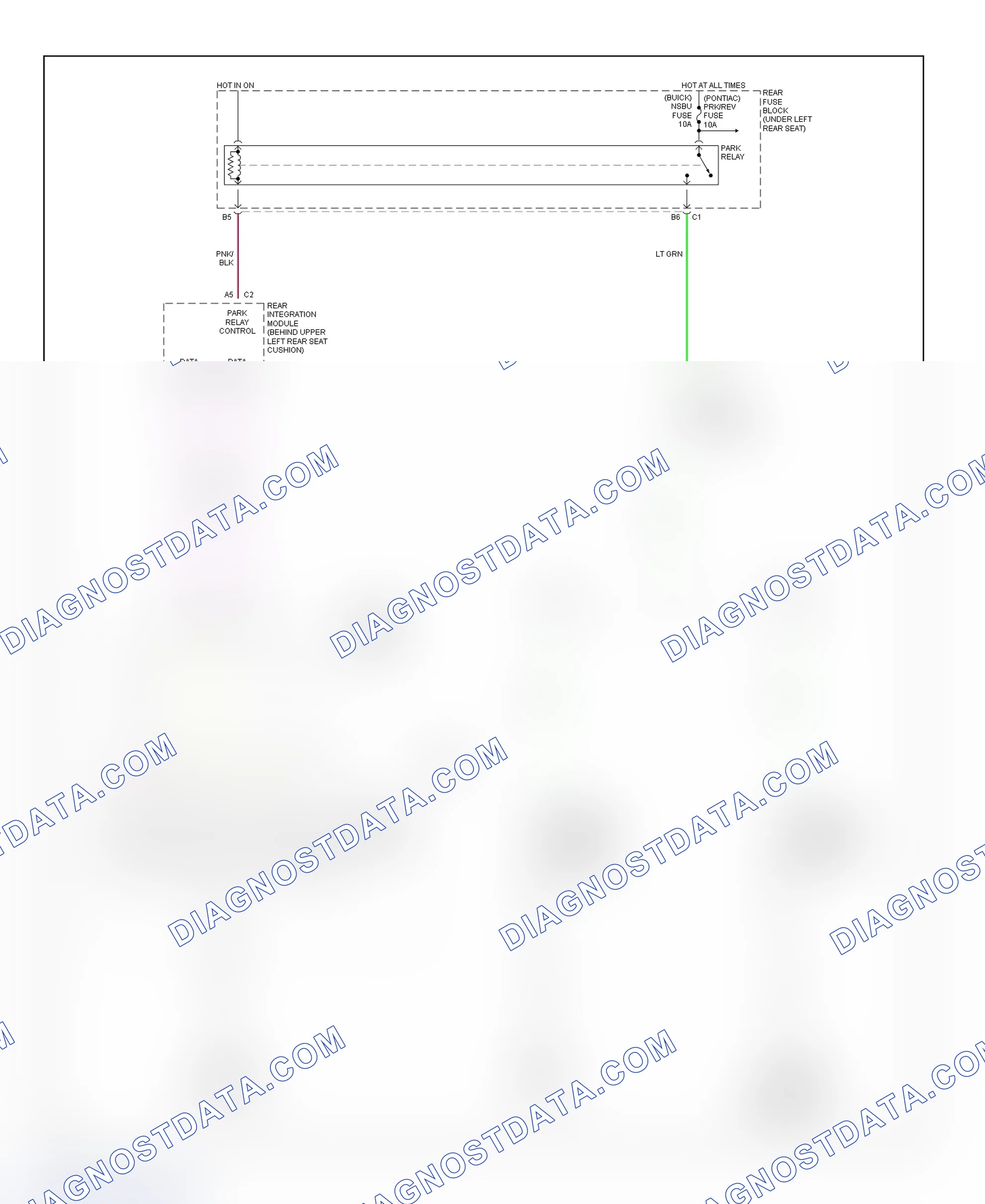 Fig. 31: Shift Interlock System Wiring Diagram (Bonneville & LeSabre)