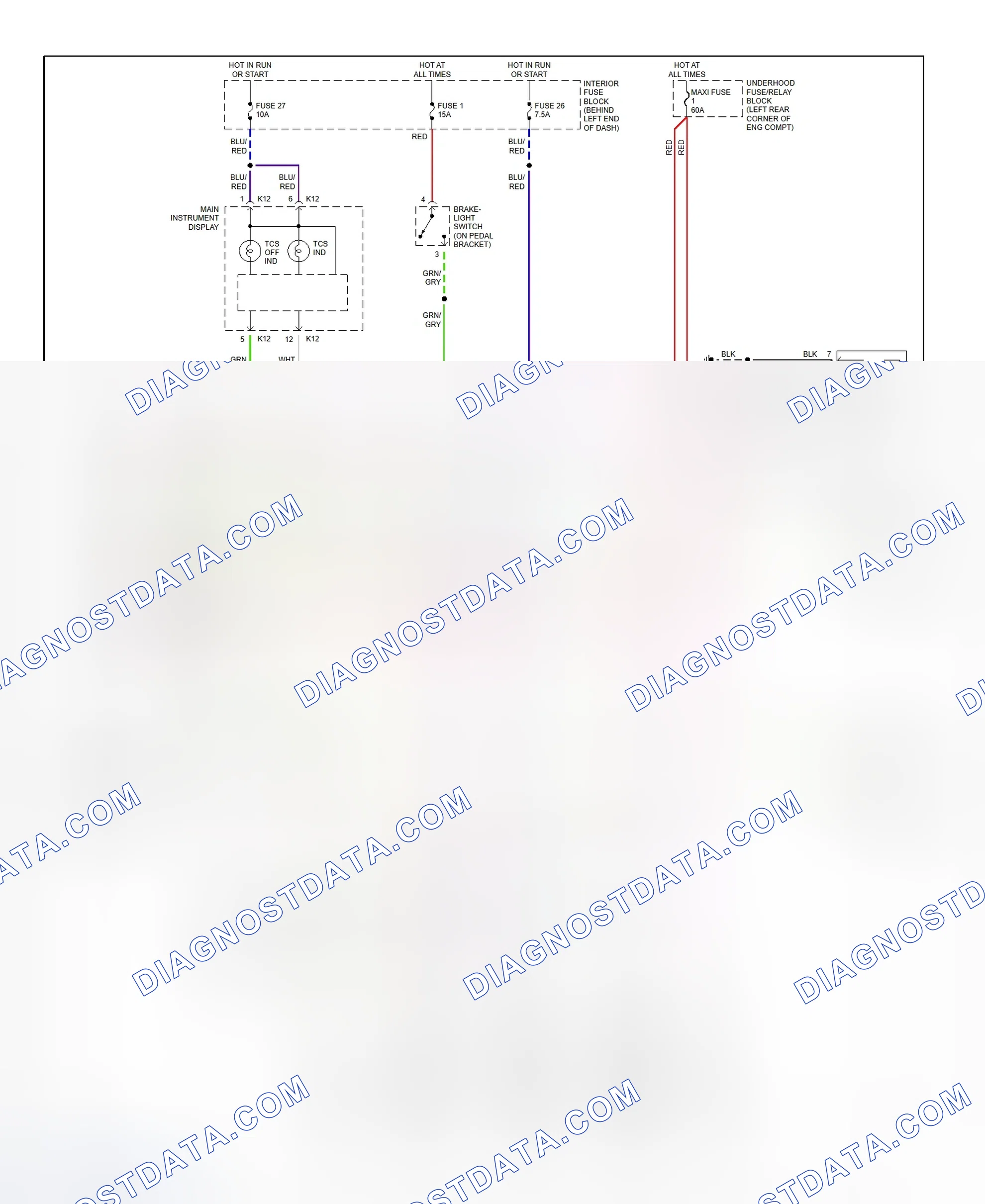 Fig. 16: Anti-Lock Brake System With Traction Control Wiring Diagram (2000 9-5)