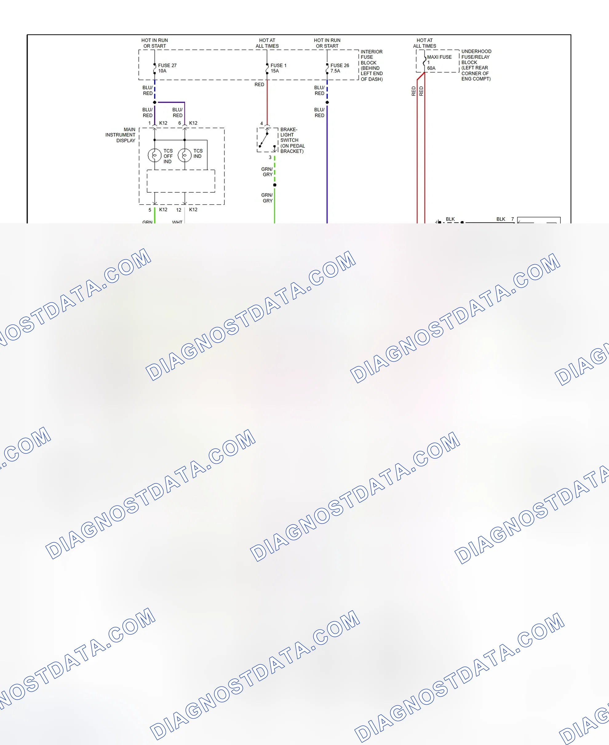 Fig. 16: Anti-Lock Brake System With Traction Control Wiring Diagram (2000 9-5)