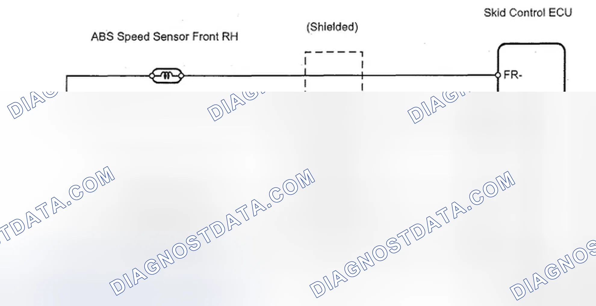 Scheme 2: ABS Speed Sensor Front Wiring Diagram