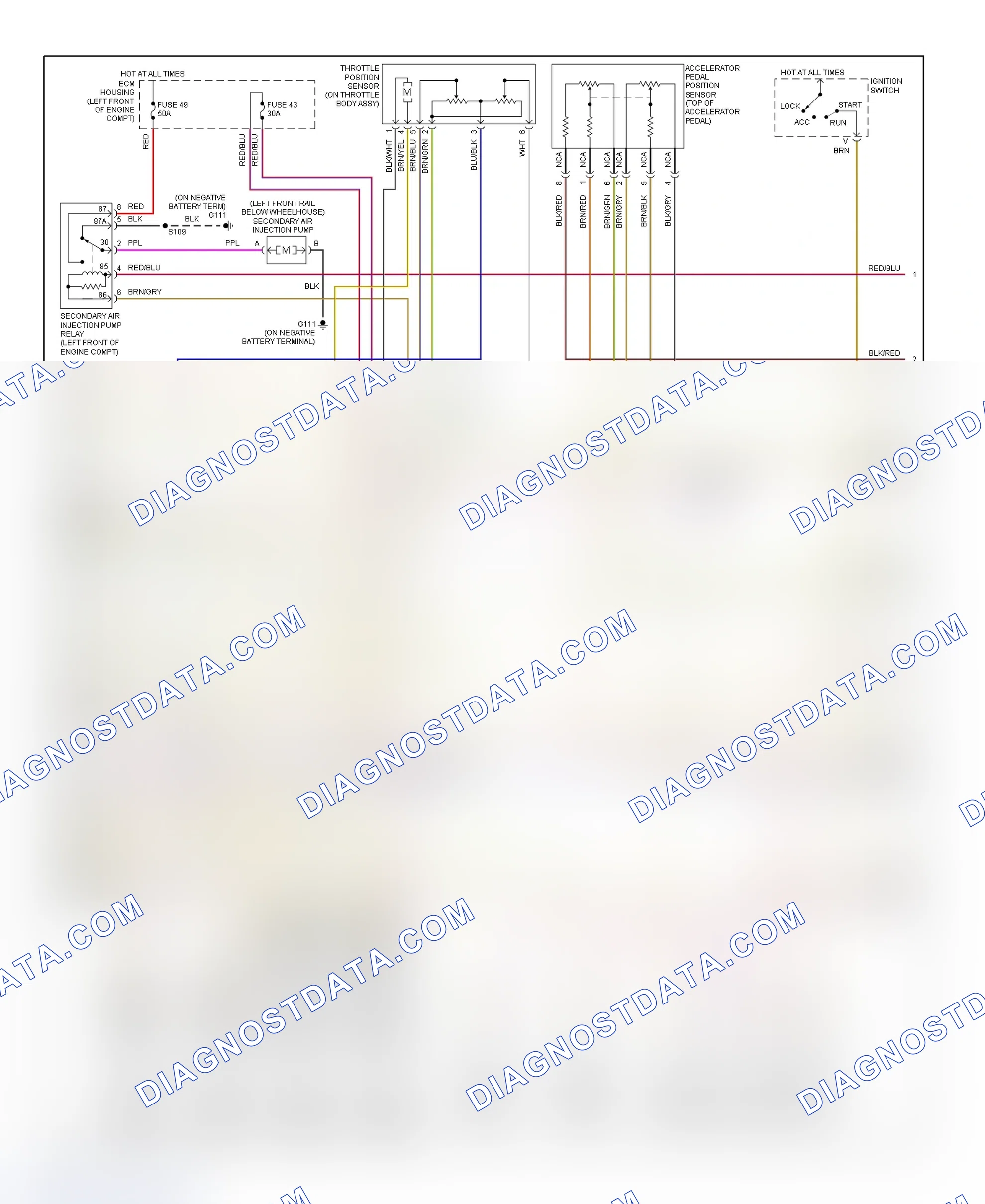 Scheme 34: PCM Wiring Diagram (Catera - 3.0L - 2 Of 3)