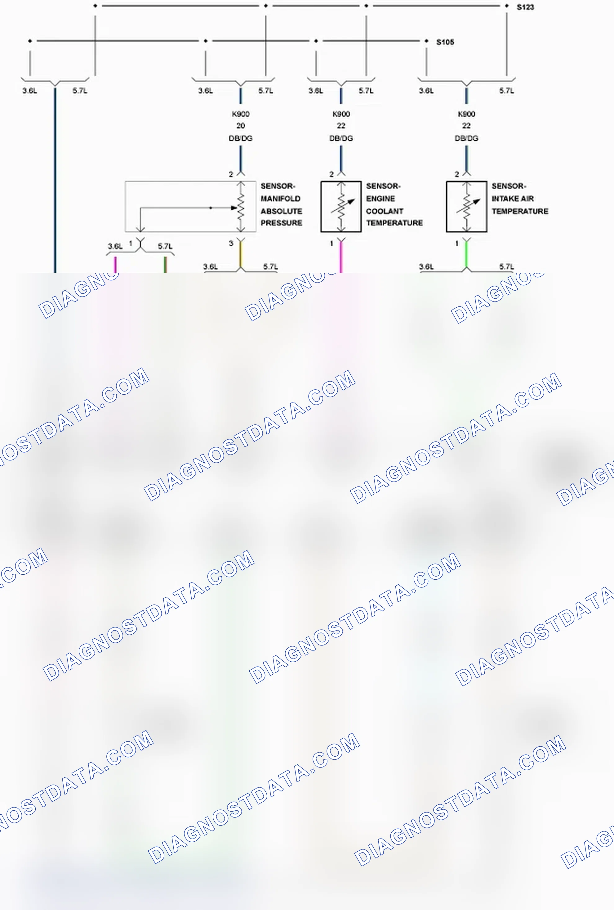 Scheme 104: P0151-O2 SENSOR 2/1 CIRCUIT LOW
