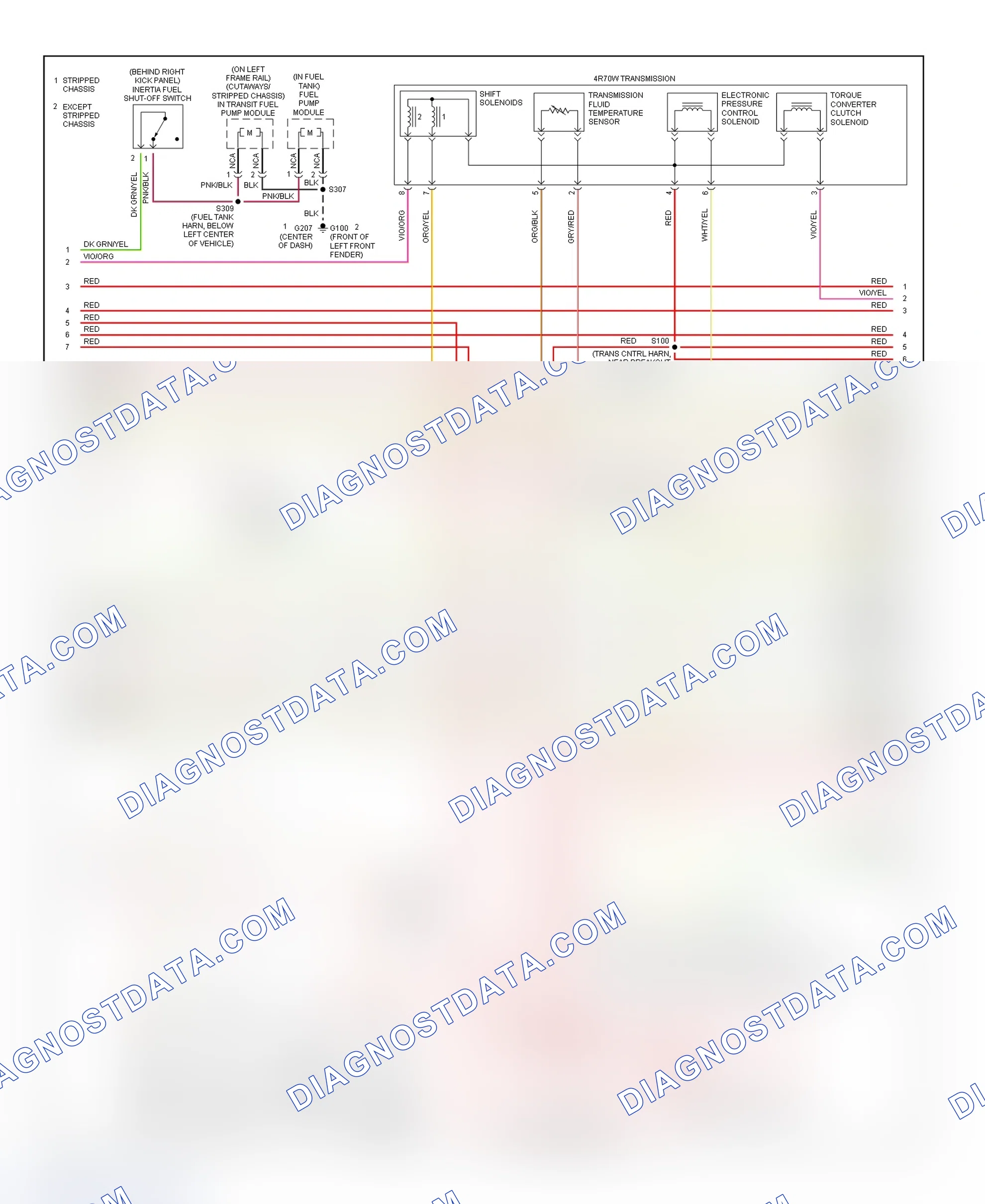 Scheme 26: PCM Wiring Diagram (Econoline - E150 & E250 - 4.2L - 3 Of 4)