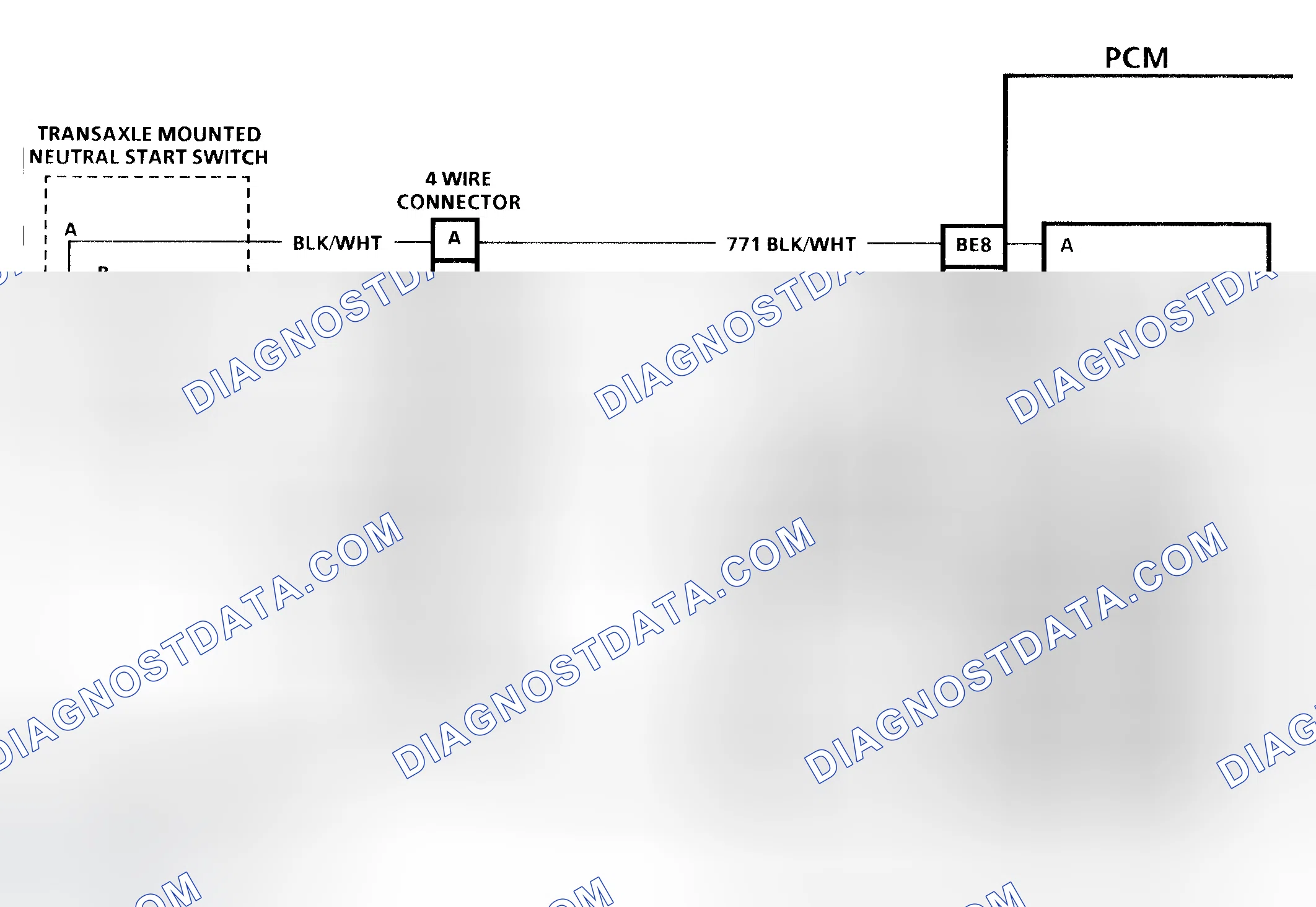 Scheme 38: Code P0705 Schematic (3.8L) Transaxle Range Switch