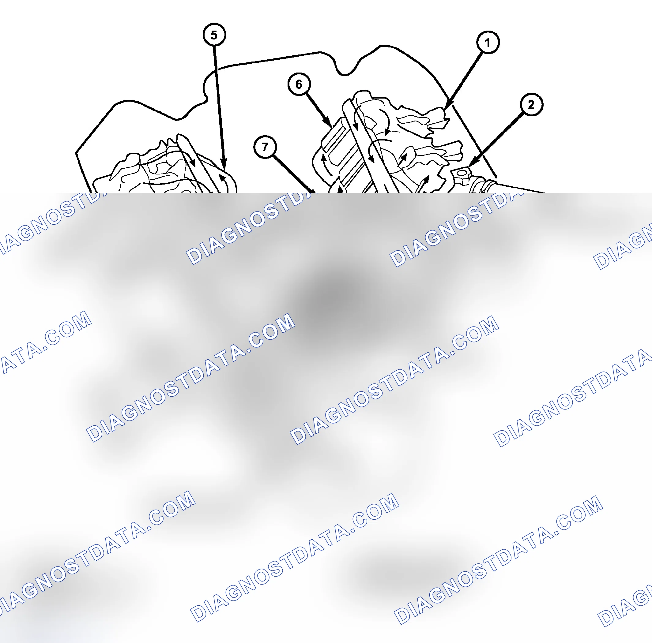 Scheme 6: DESCRIPTION - COOLING SYSTEM FLOW - 3.7L/4.7L ENGINE