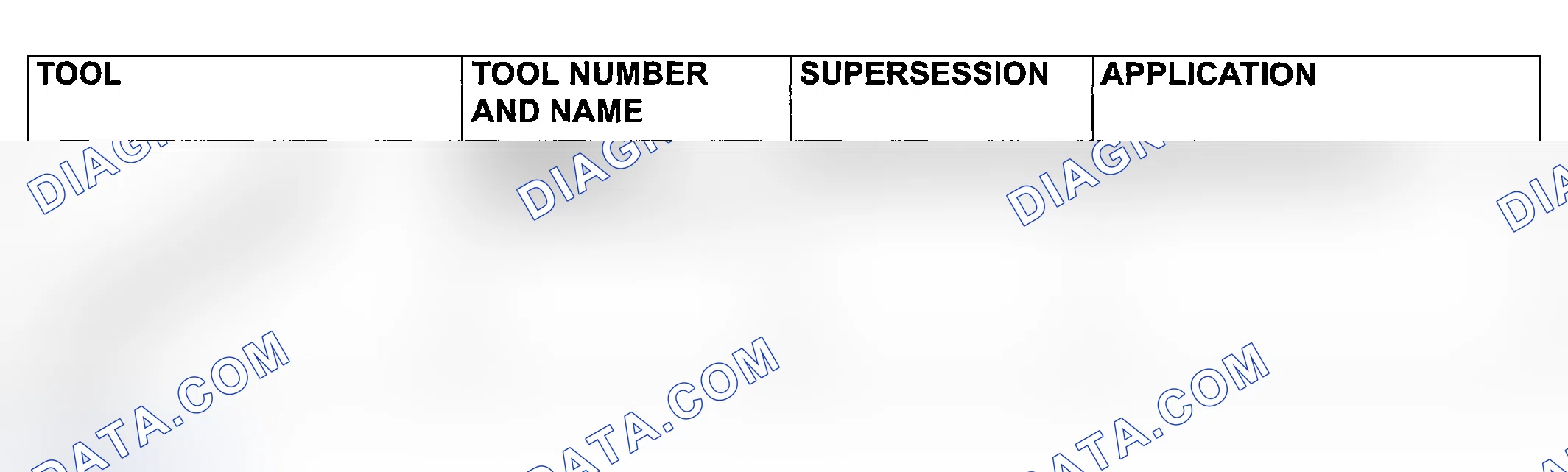 Scheme 8: SPECIAL TOOLS