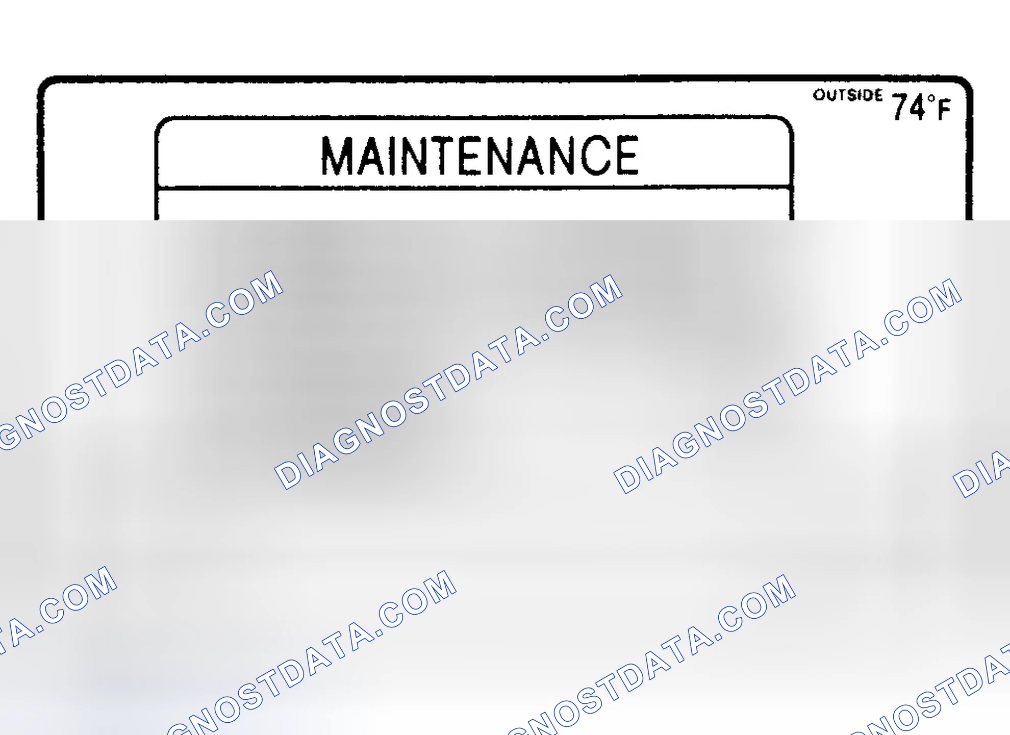 Scheme 2: MAINTENANCE INTERVAL RESET - PROCEDURE 1