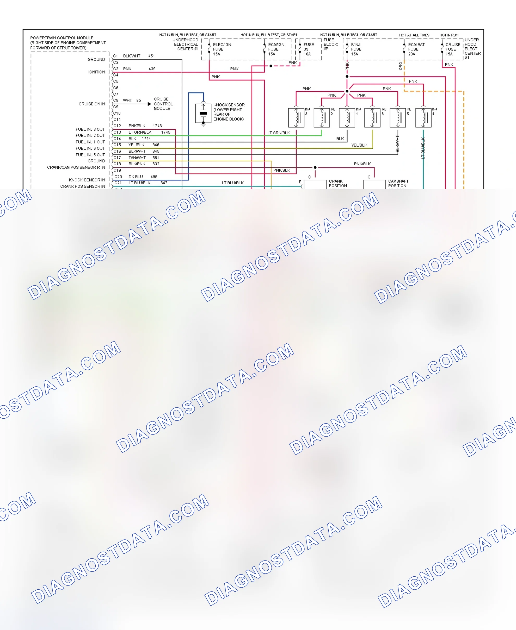 Scheme 4: 3.1L W/4-Speed A/T (VIN M) PCM Wiring Diagram (Cutlass Supreme, Grand Prix, Lumina, Monte Carlo & Regal - 2 Of 2)