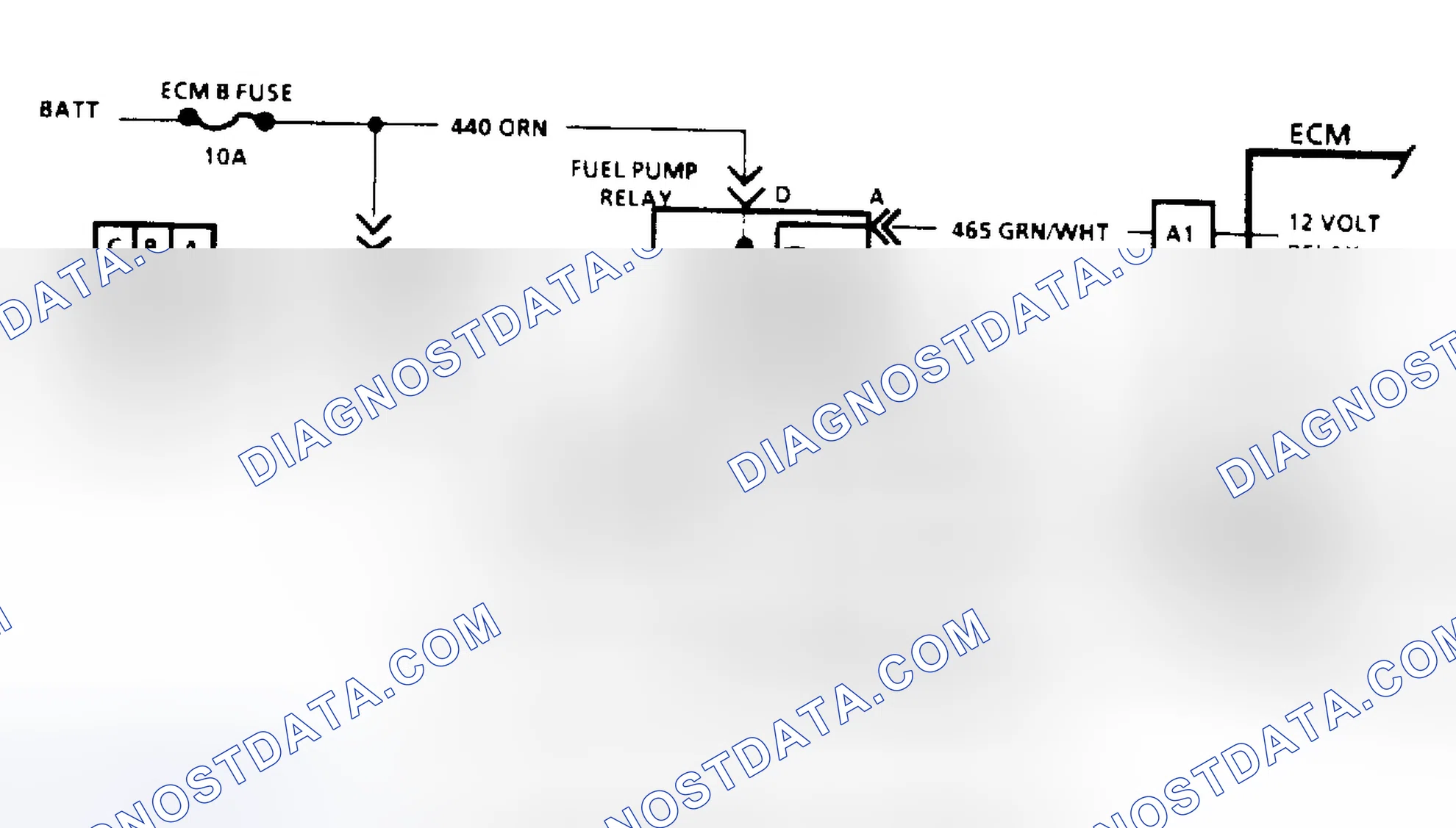 Scheme 77: Code 54: Fuel Pump Circuit/Circuit Diagram ("S", "T" & "M" Series)