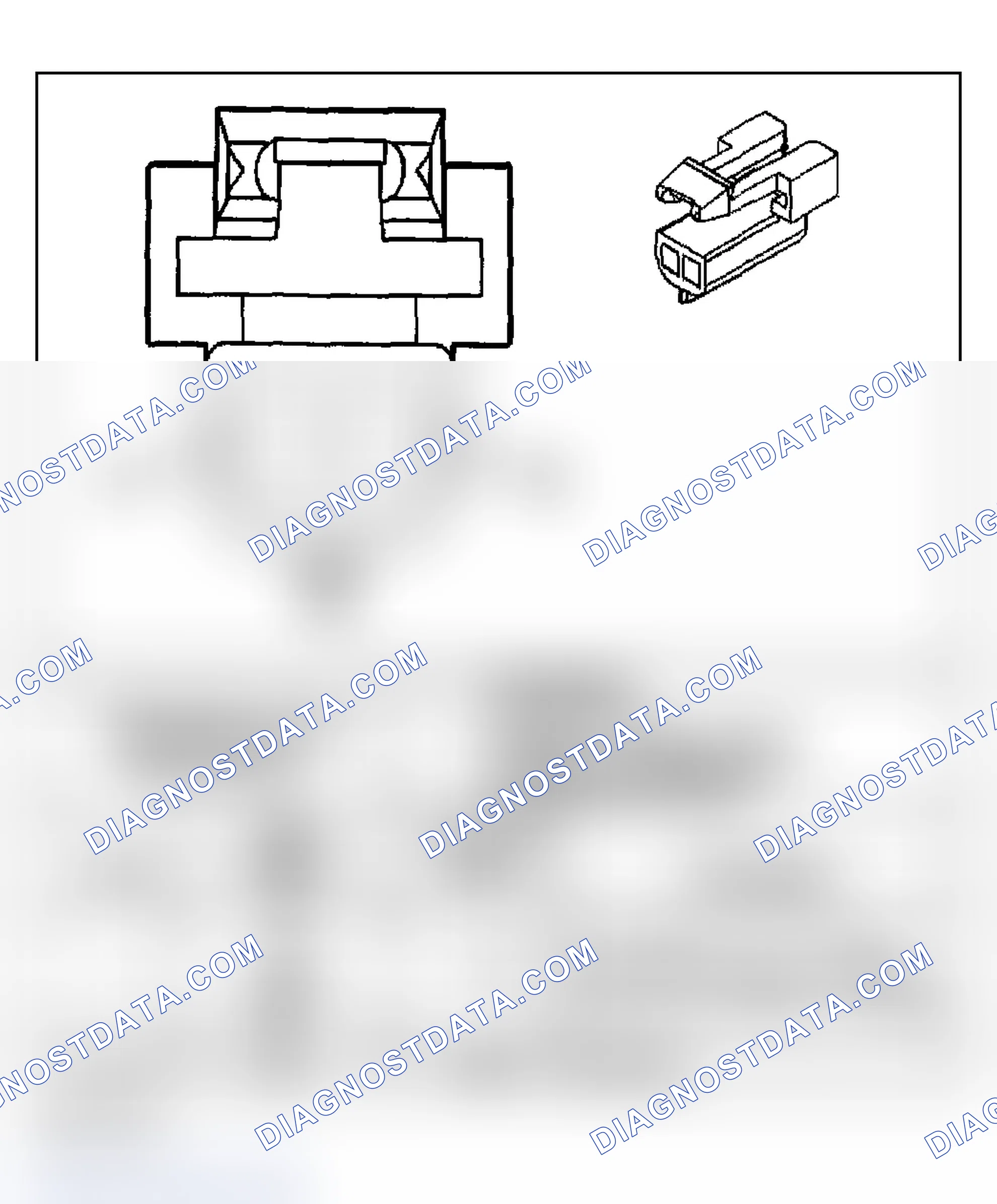 Scheme 299: Automatic Transmission Shift Lock Control Connector End Views