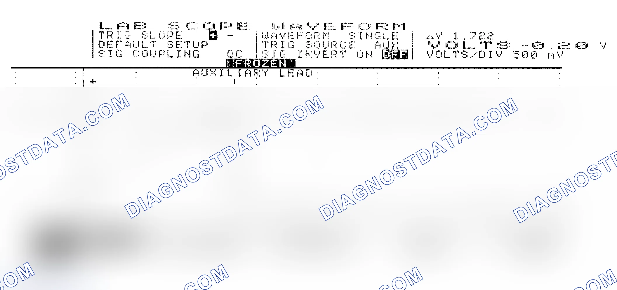 Scheme 324: Injector Waveform (Current) - Cursors Used - Known Good