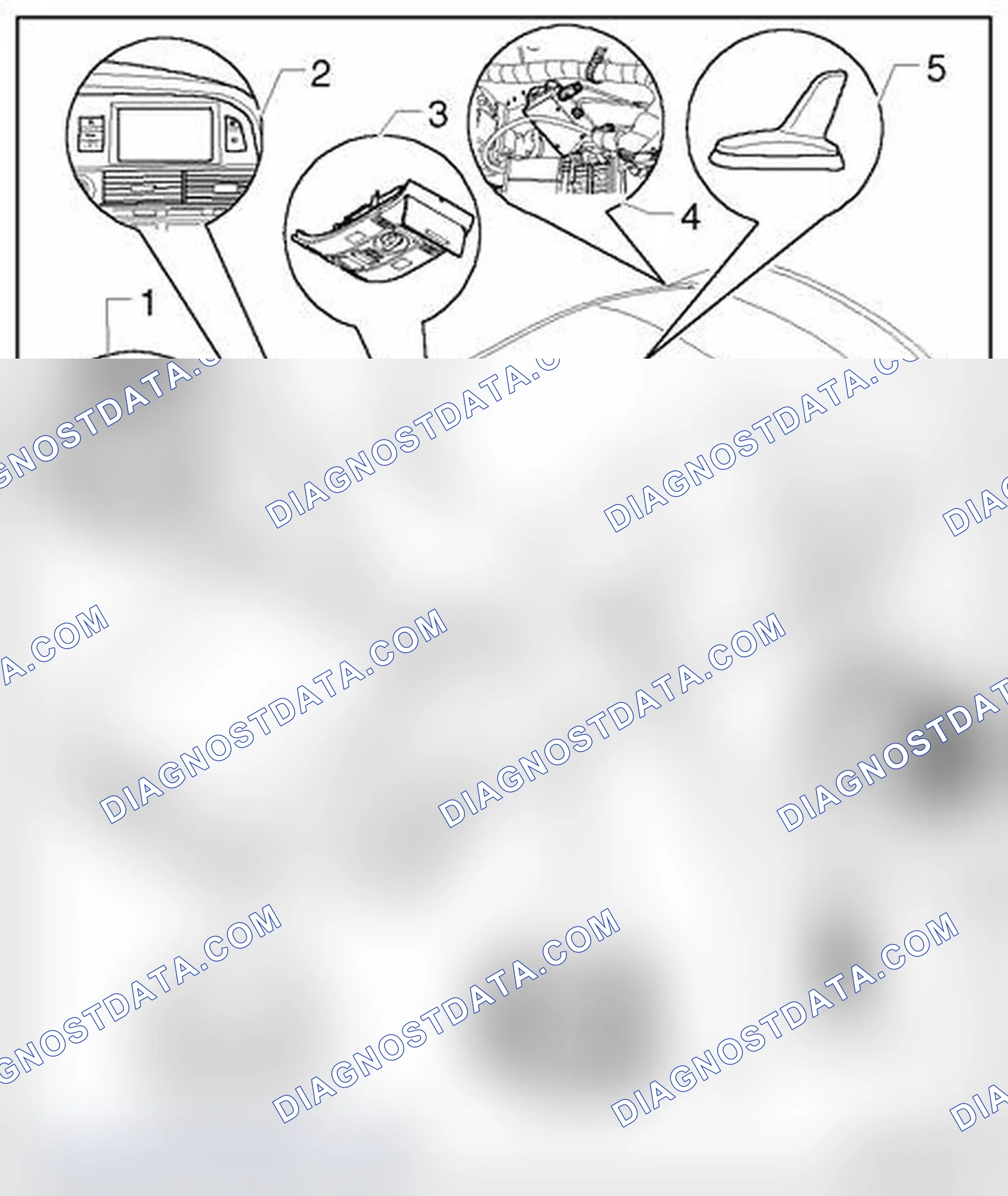 Scheme 96: Component locations, sedan/Avant