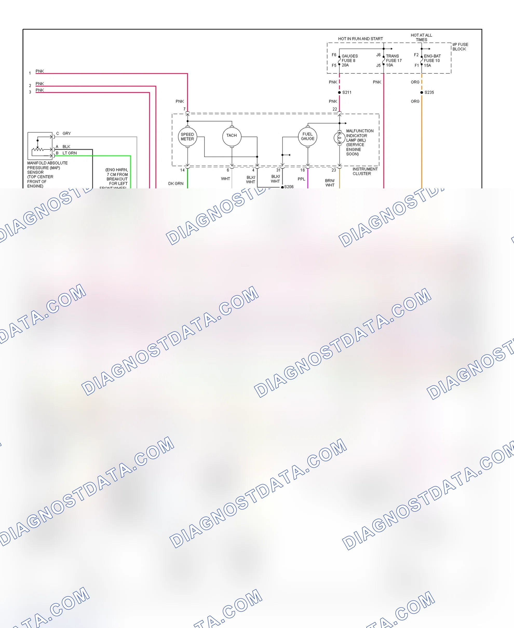 Scheme 108: PCM Wiring Diagram (Forward Control - Motorhome Chassis - 7.4L - 3 Of 4)