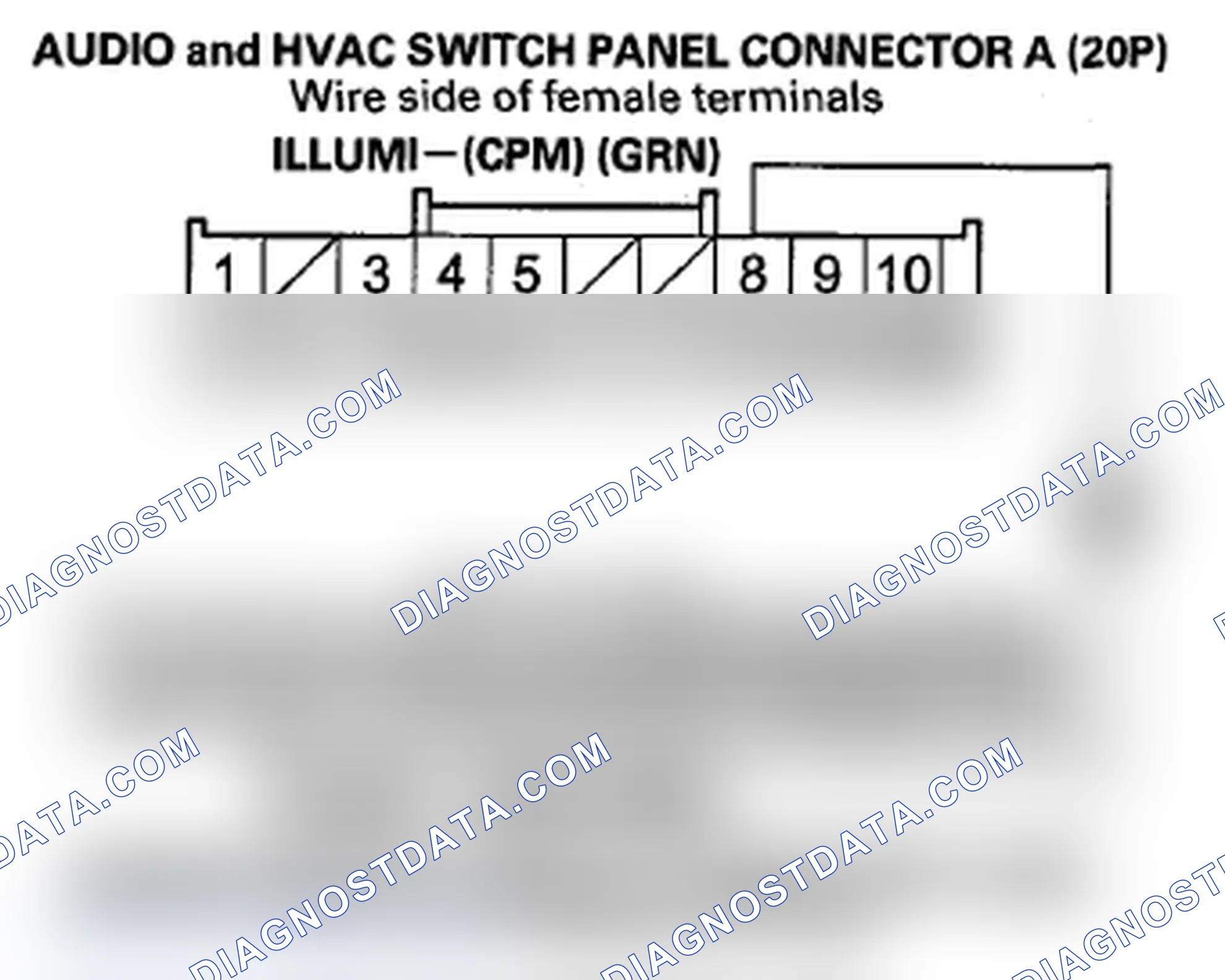 Scheme 208: Audio and HVAC switch panel button illumination does not work (without navigation)