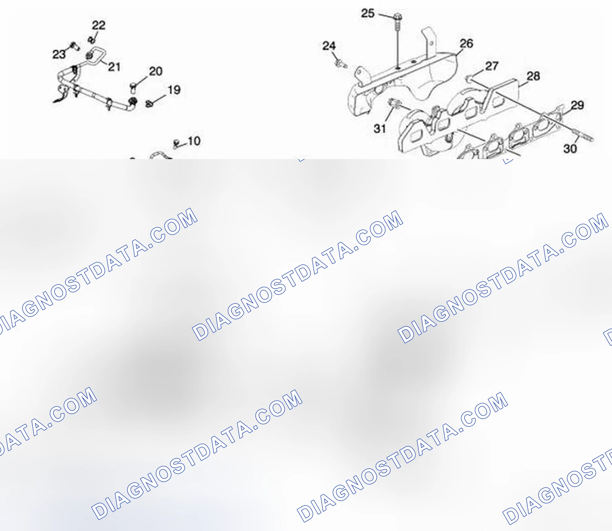 Scheme 373: Exhaust Manifold and Components
