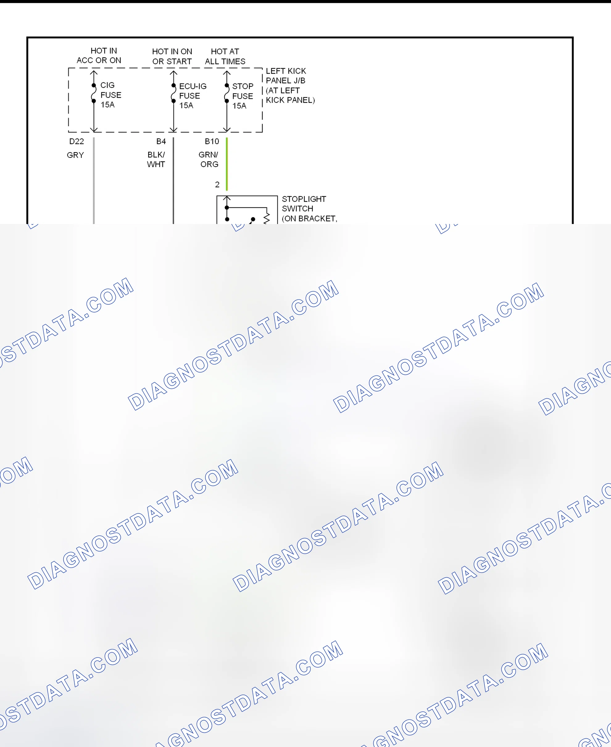 Scheme 325: Shift Interlock System Wiring Diagram (2002 - Toyota Land Cruiser)