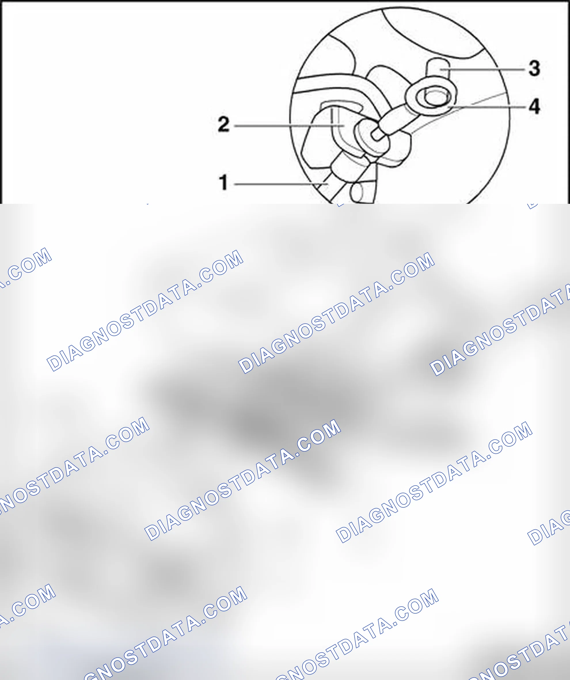 Scheme 236: Bowden cable of seat height adjuster unit, removing and installing