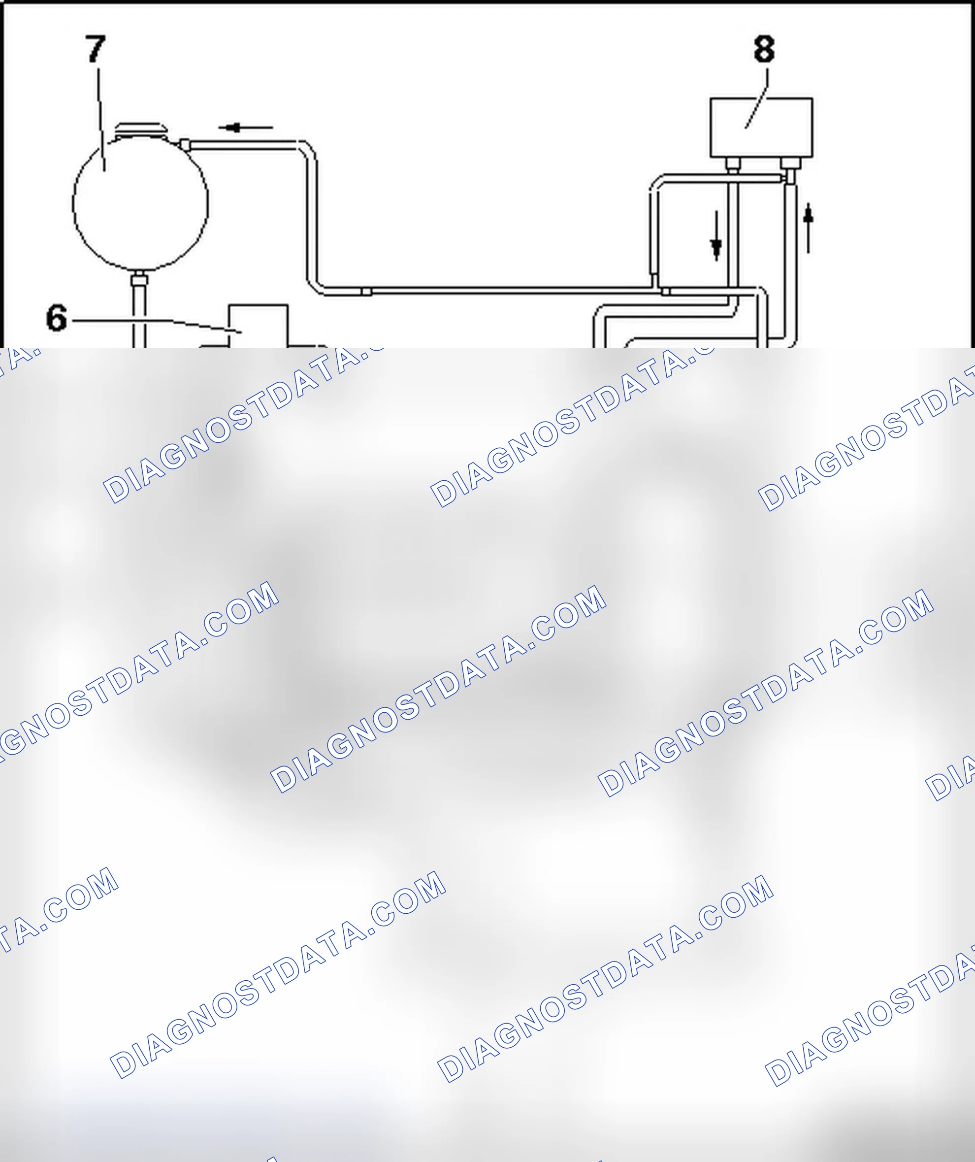 Scheme 54: COOLANT HOSE CONNECTION DIAGRAM
