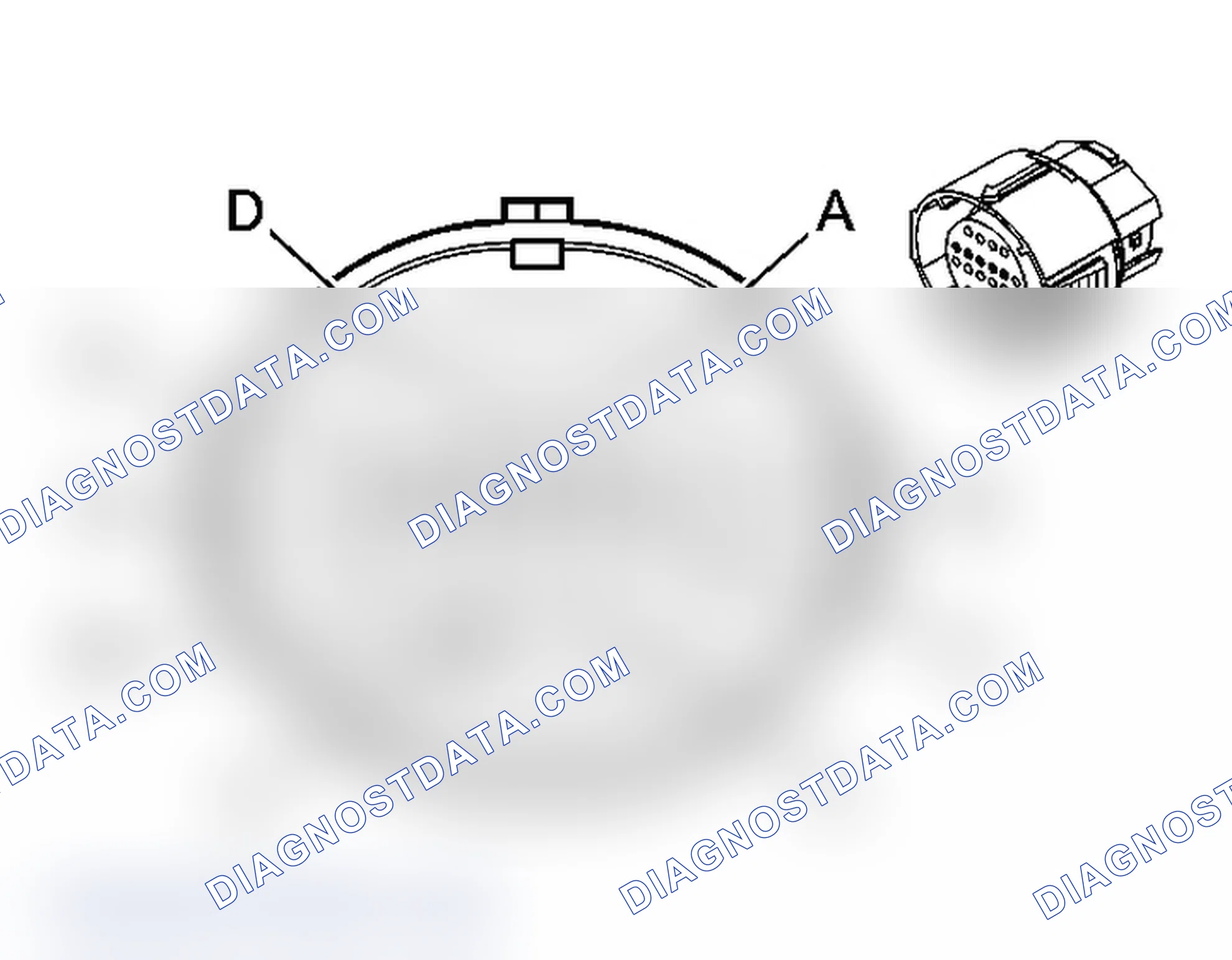 Scheme 47: Automatic Transmission Inline 20-Way Connector End View