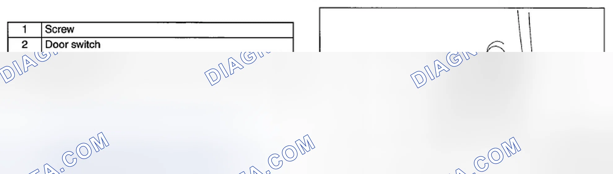 Scheme 82: DOOR SWITCH REMOVAL/INSTALLATION