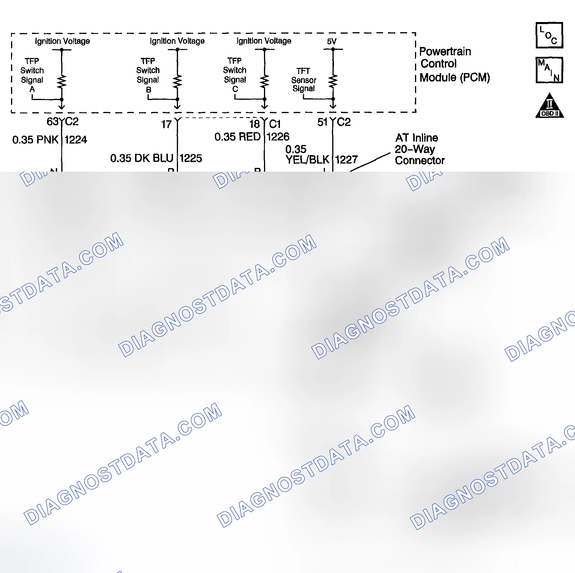 Scheme 452: DTC P0713: TFT Sensor Signal Voltage High