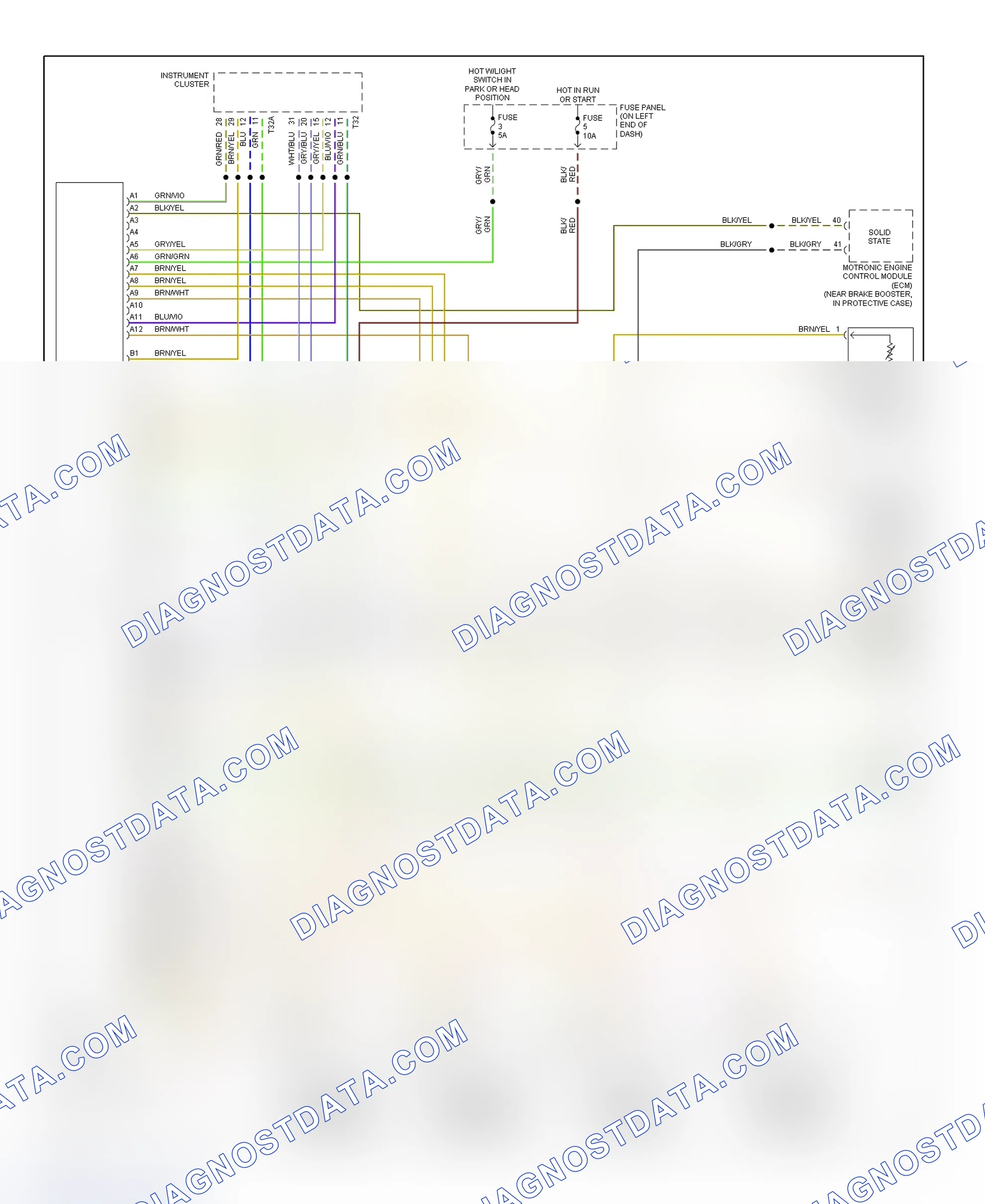 Scheme 15: Automatic A/C-Heater System Wiring Diagram (2000-01 S4 - 1 Of 2)