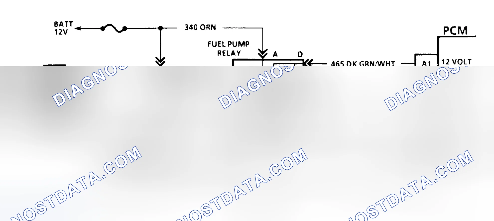 Scheme 141: Code 54 Schematic (G Series W/4L80-E Trans.) Fuel Pump Circuit