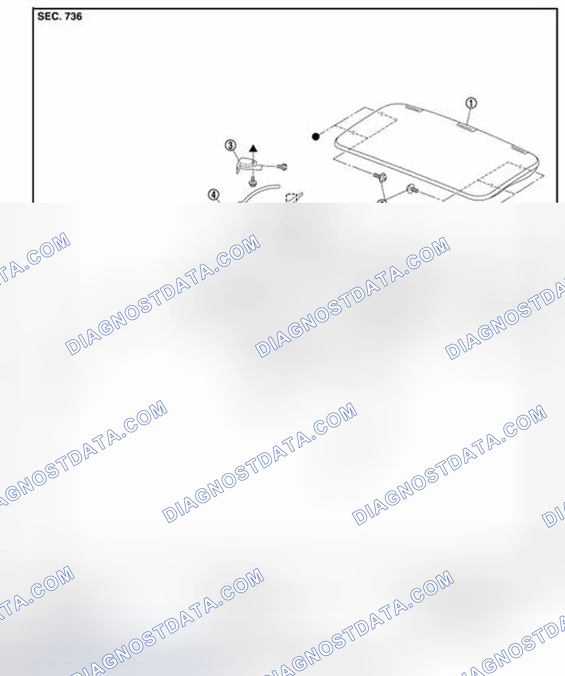 Scheme 215: FRONT SUNROOF: Exploded View