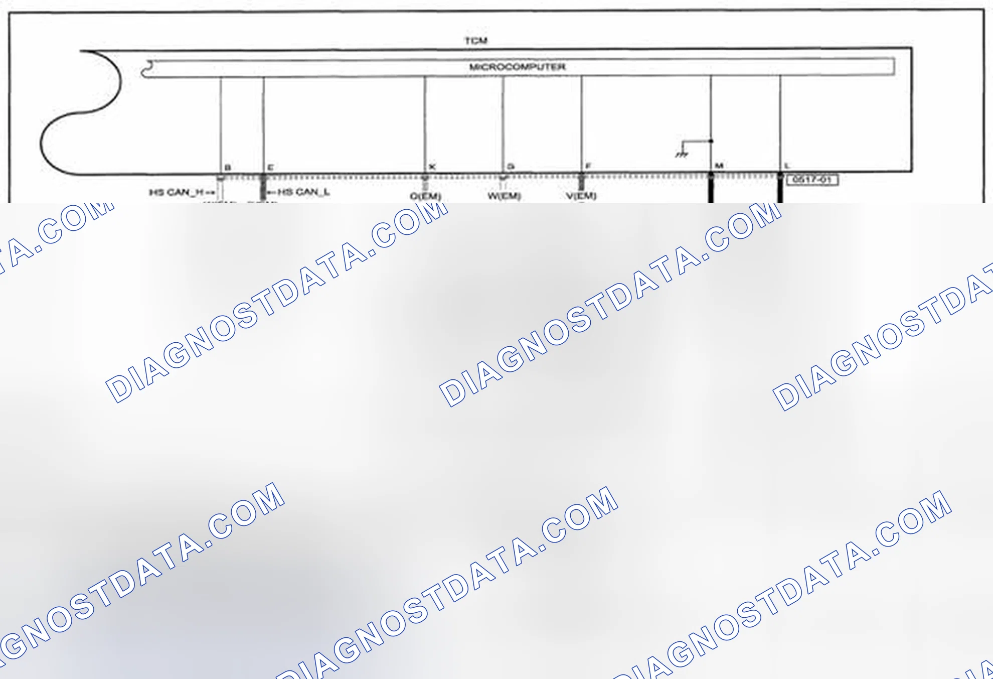 Scheme 196: Automatic Transaxle Control System (FS5A-EL) Wiring Diagram - 0517-E (1 Of 2)