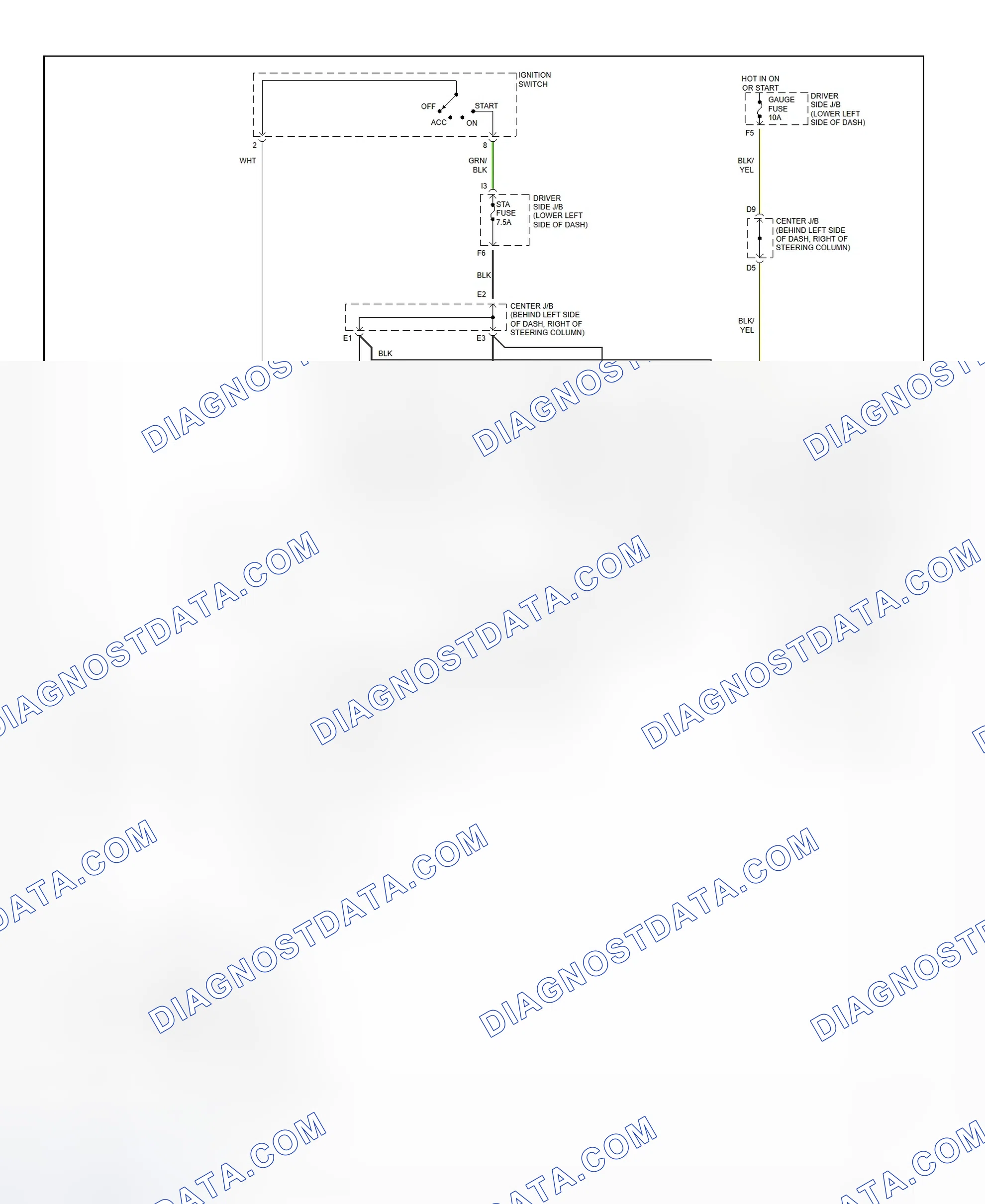 Fig. 32: Starting System Wiring Diagram (4Runner)