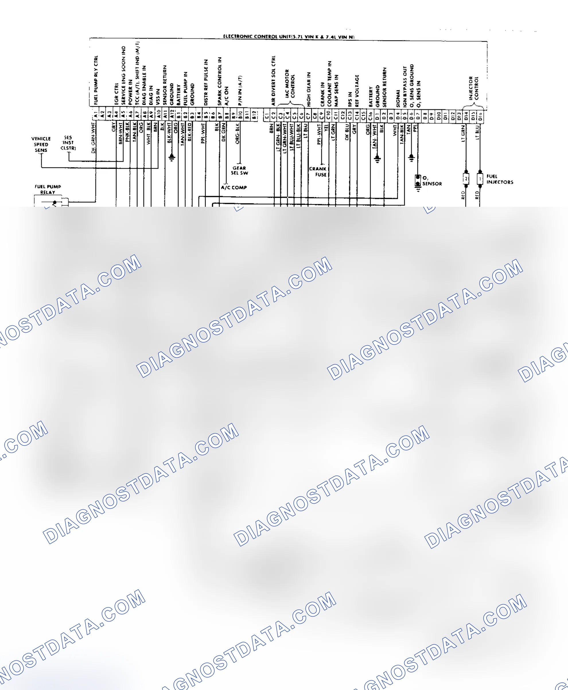 Scheme 160: "R/V" Series (5.7L & 7.4L) Wiring Diagram