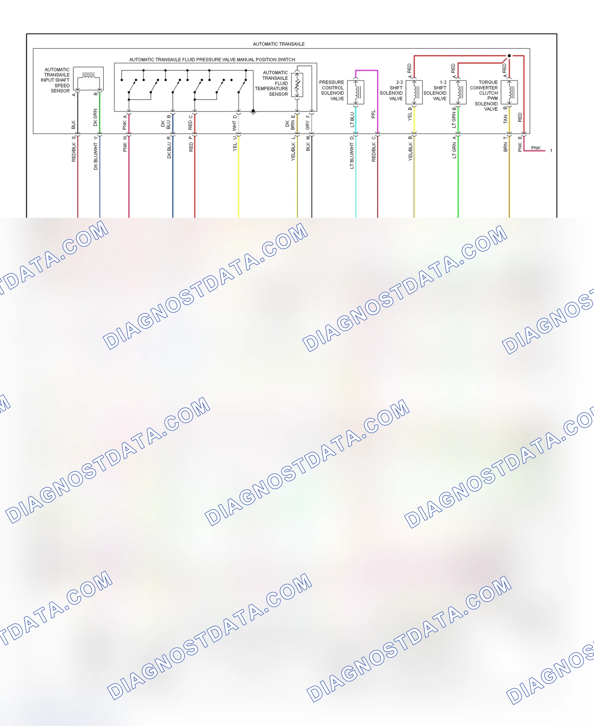 Scheme 44: PCM Wiring Diagram (Cavalier & Sunfire - 2.4L - 2 Of 3)