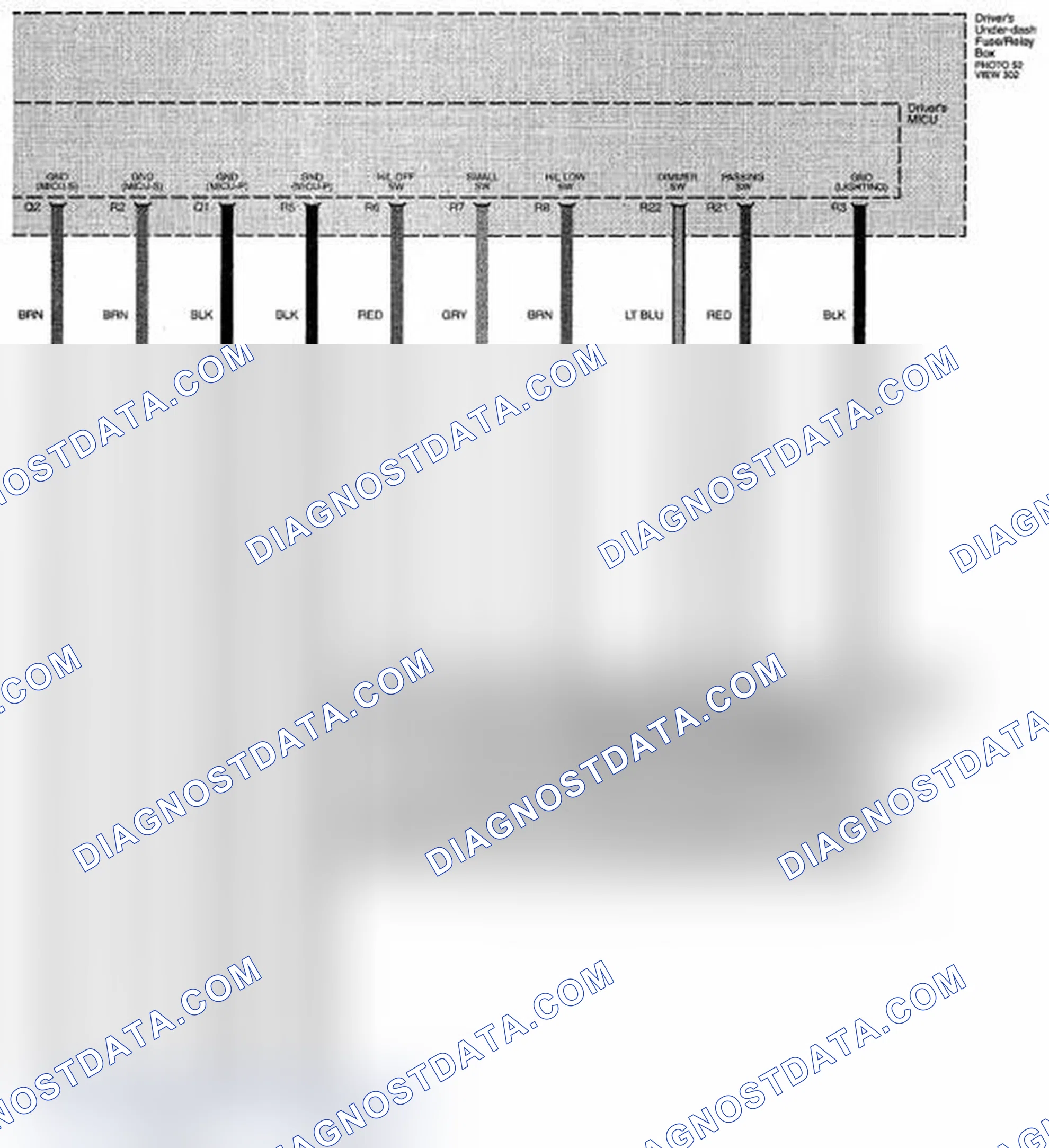 Scheme 230: Headlights Circuit Diagram (Page 110-2)