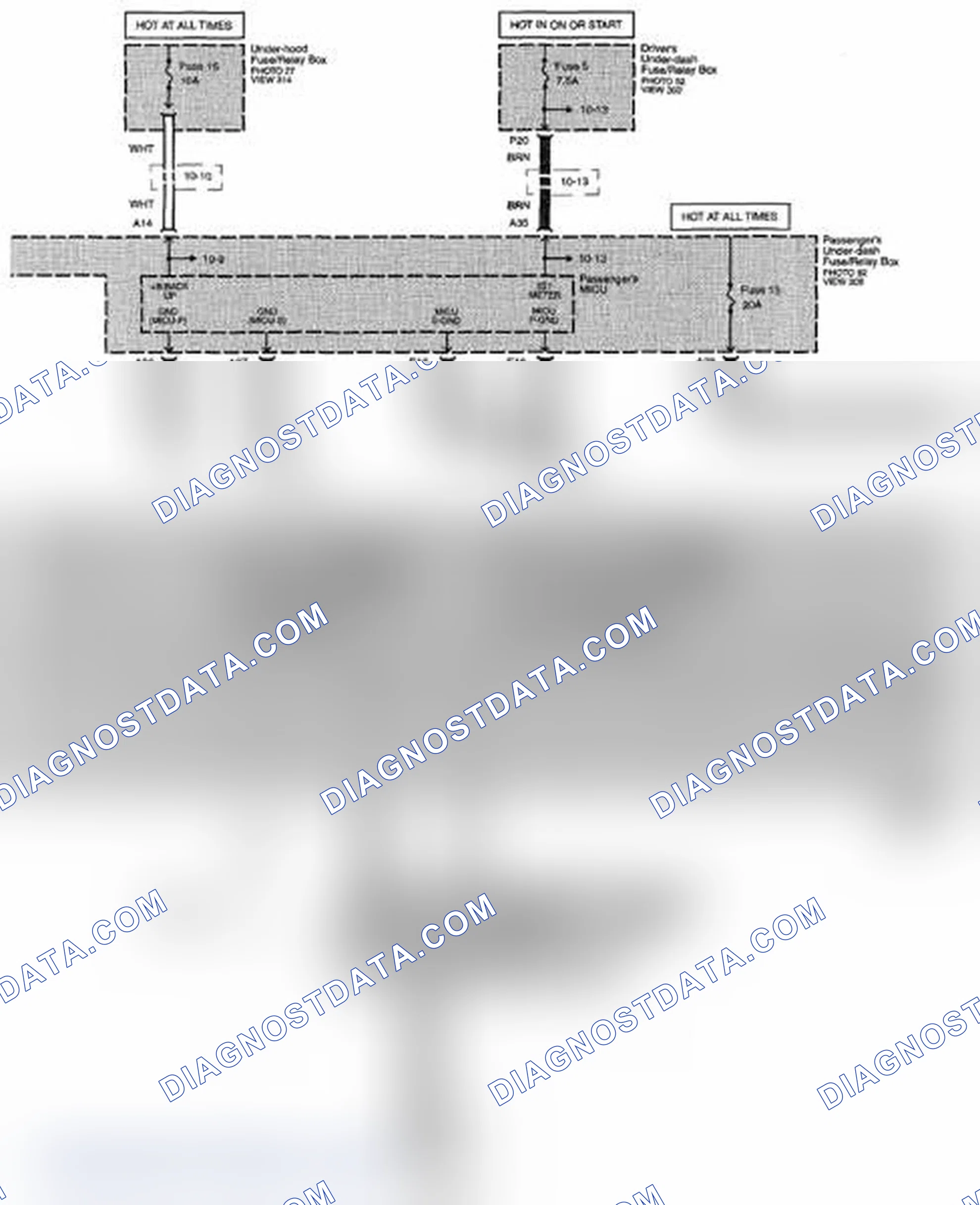 Scheme 262: Power Windows Circuit Diagram (Page 120-3)