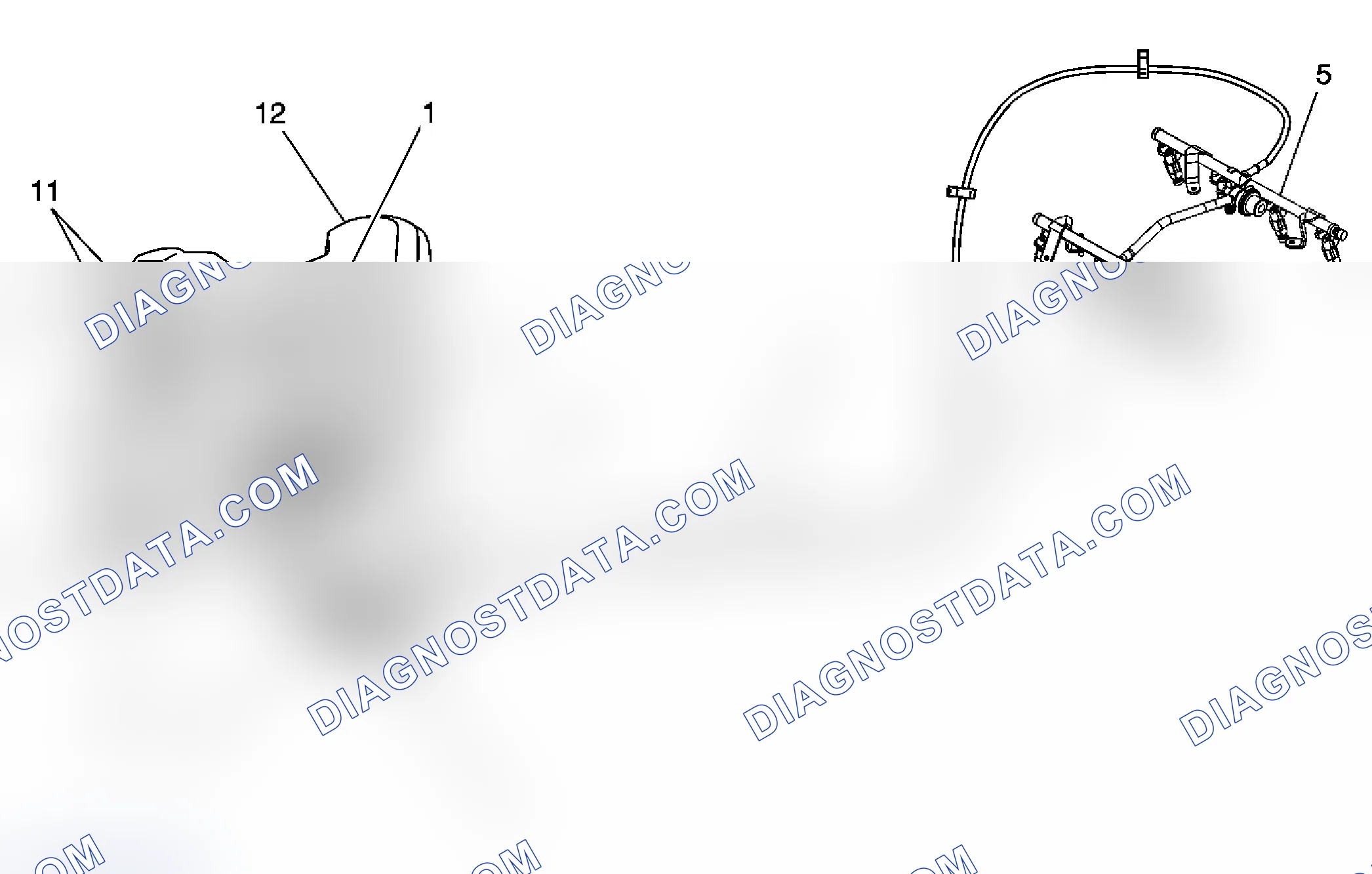 Scheme 68: Fuel Hose/Pipes Routing Diagram