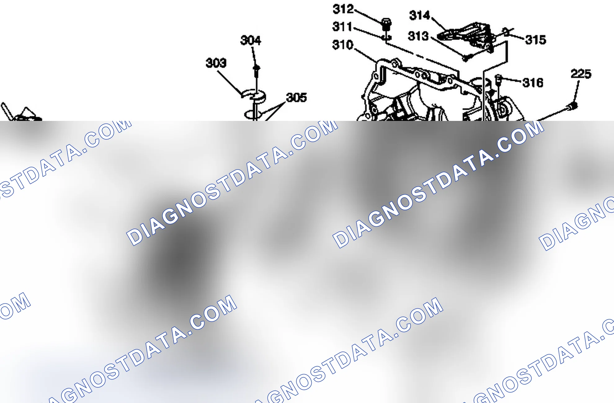 Scheme 196: Torque/Dampener and Differential (w/Fluid Pump) Housing Assembly