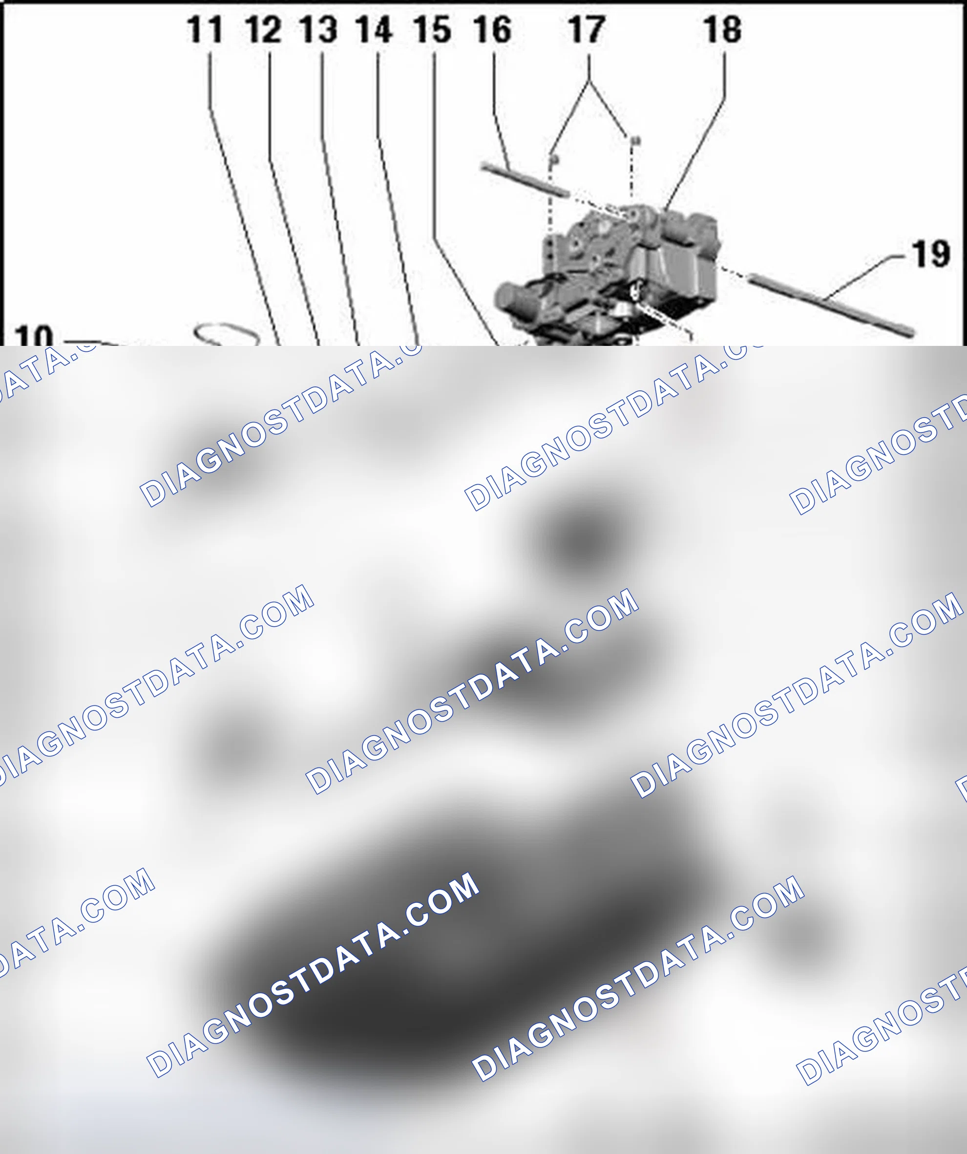 Scheme 603: Oil pump and lower part of oil pan, assembly overview
